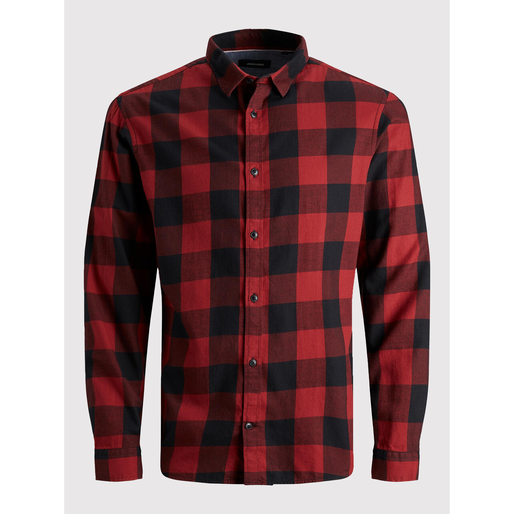 Jack&Jones Junior Риза Gingham 12183050 Червен Regular Fit - Pepit.bg