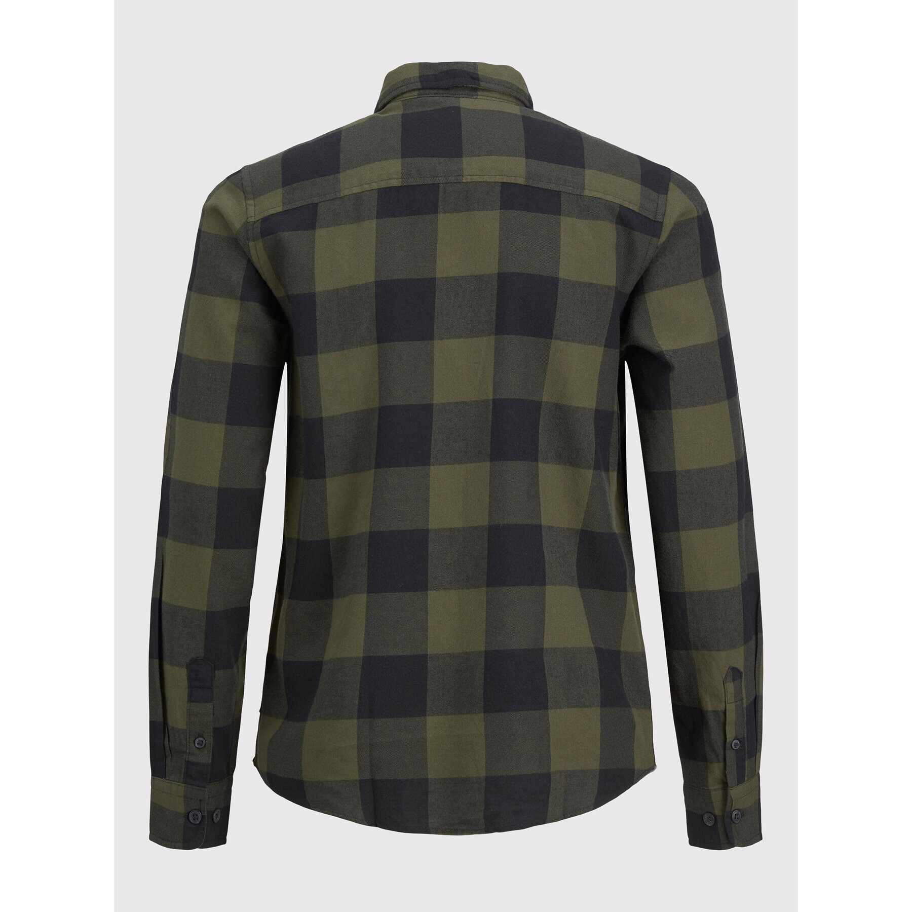 Jack&Jones Junior Риза Gingham 12183050 Зелен Regular Fit - Pepit.bg