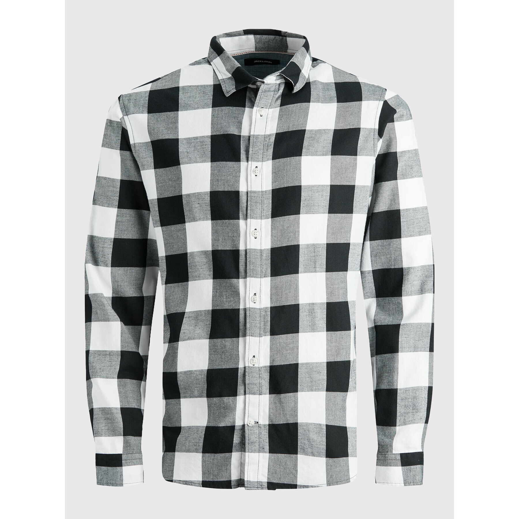 Jack&Jones Junior Риза Gringham 12183050 Сив Regular Fit - Pepit.bg