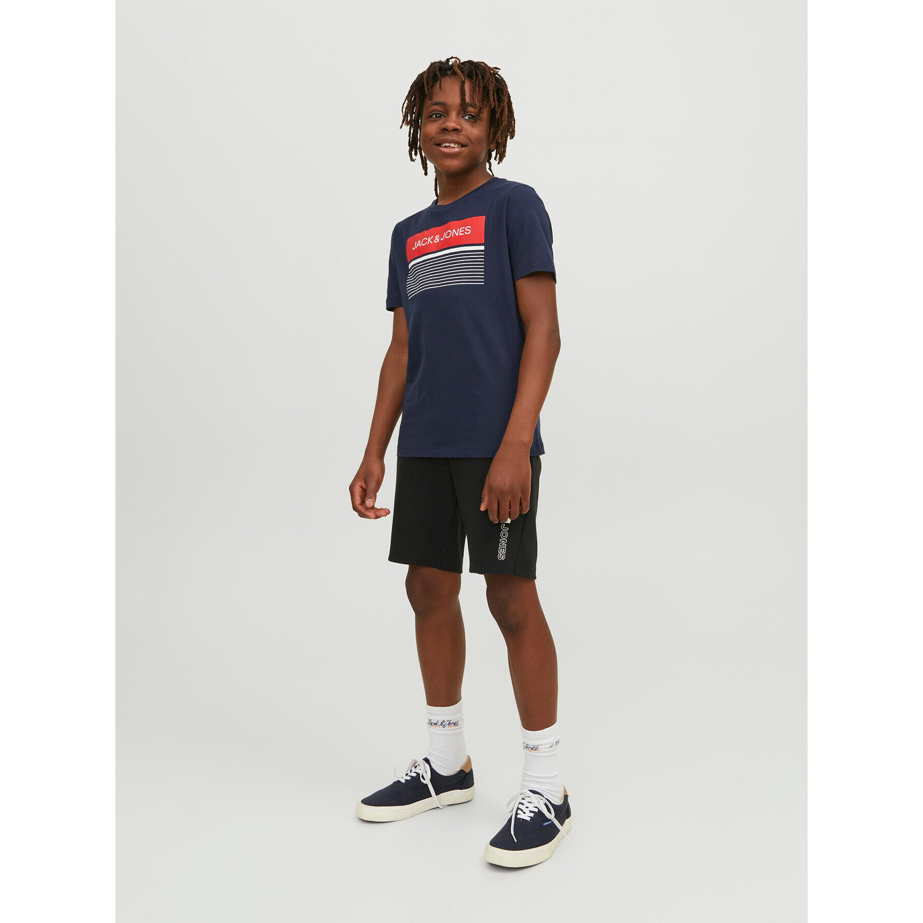 Jack&Jones Junior Спортни шорти 12225256 Черен Regular Fit - Pepit.bg