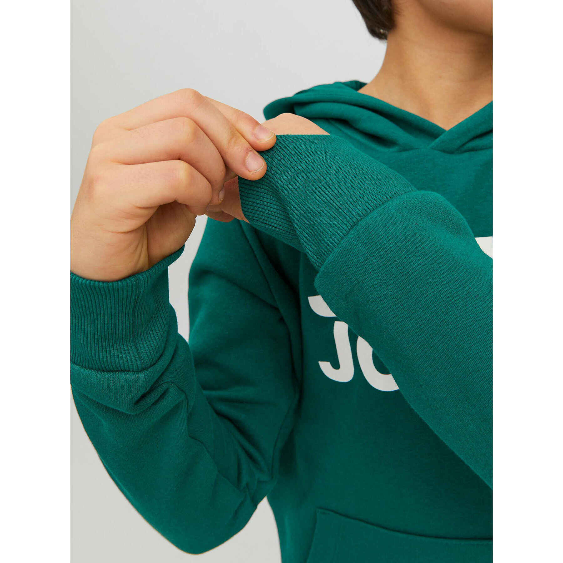 Jack&Jones Junior Суитшърт 12152841 Зелен Regular Fit - Pepit.bg