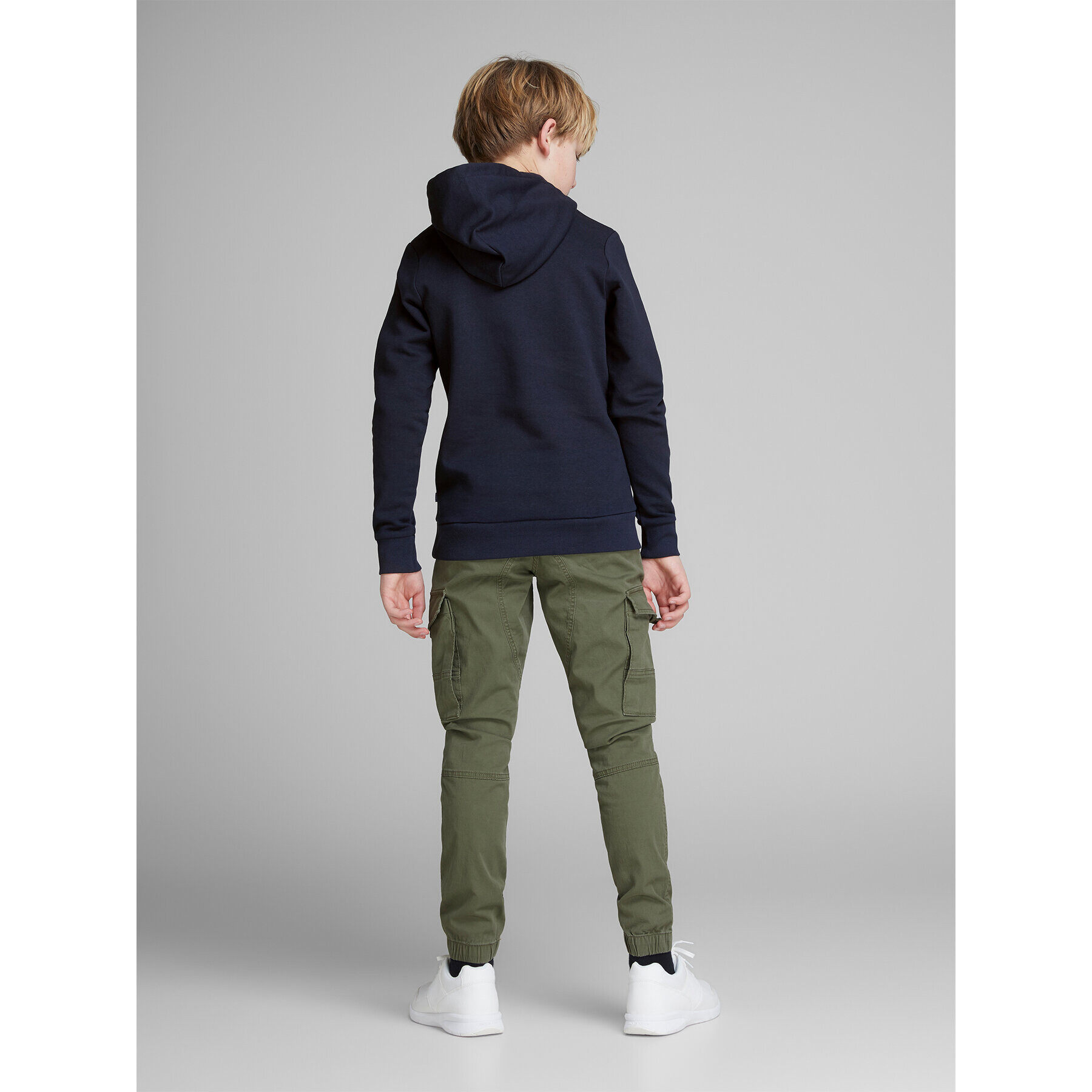 Jack&Jones Junior Суитшърт 12152841 Тъмносин Regular Fit - Pepit.bg