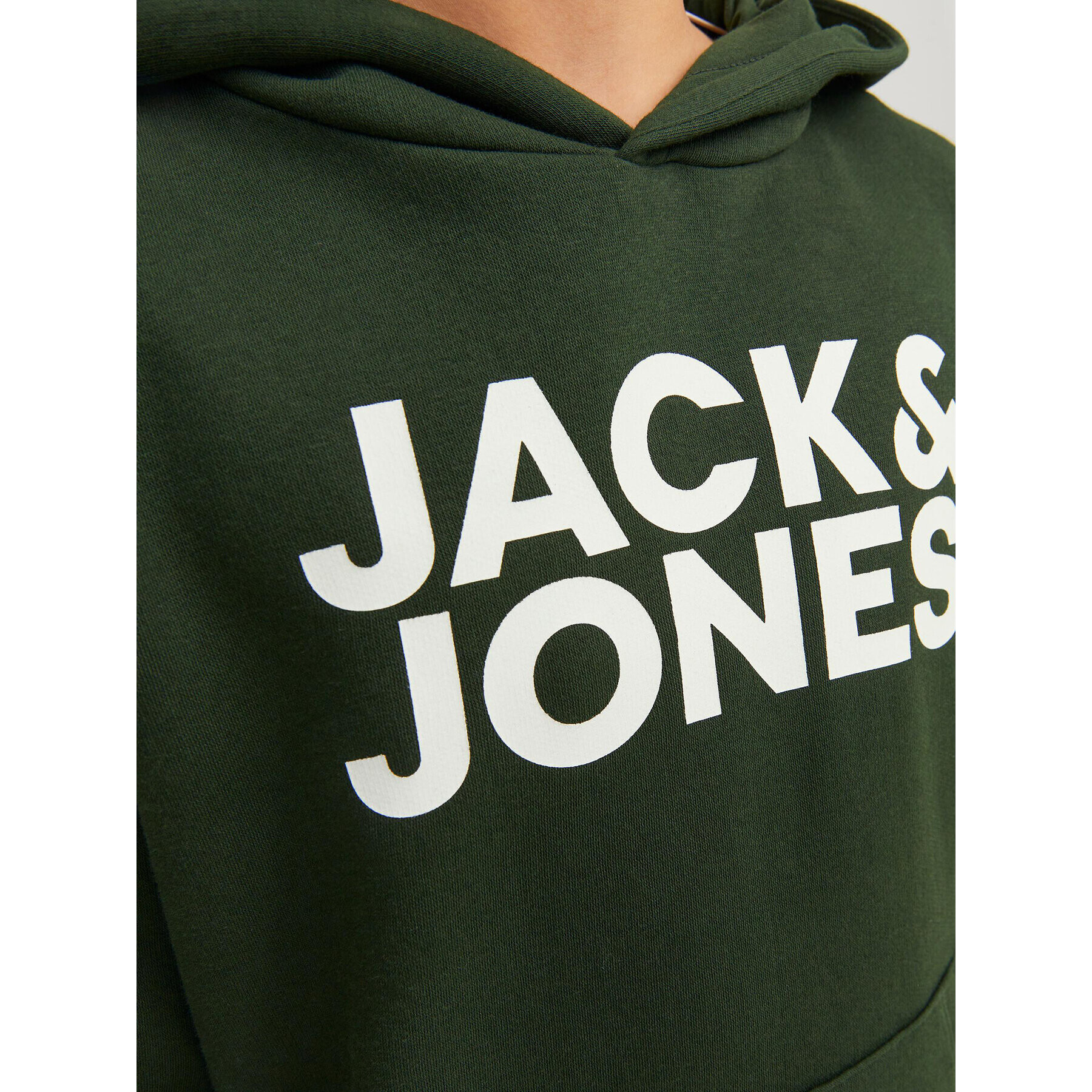 Jack&Jones Junior Суитшърт 12152841 Зелен Regular Fit - Pepit.bg