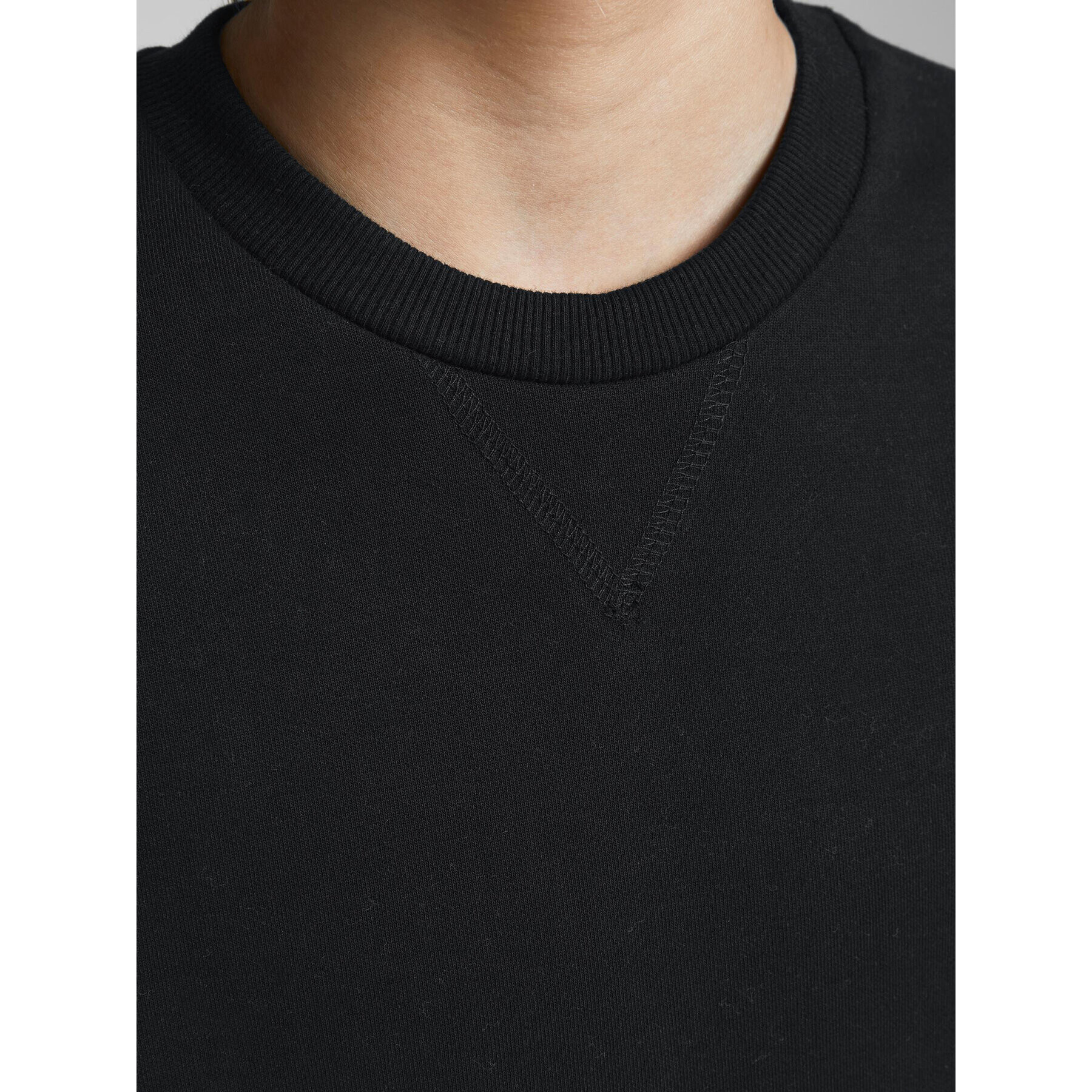 Jack&Jones Junior Суитшърт 12182520 Черен Regular Fit - Pepit.bg
