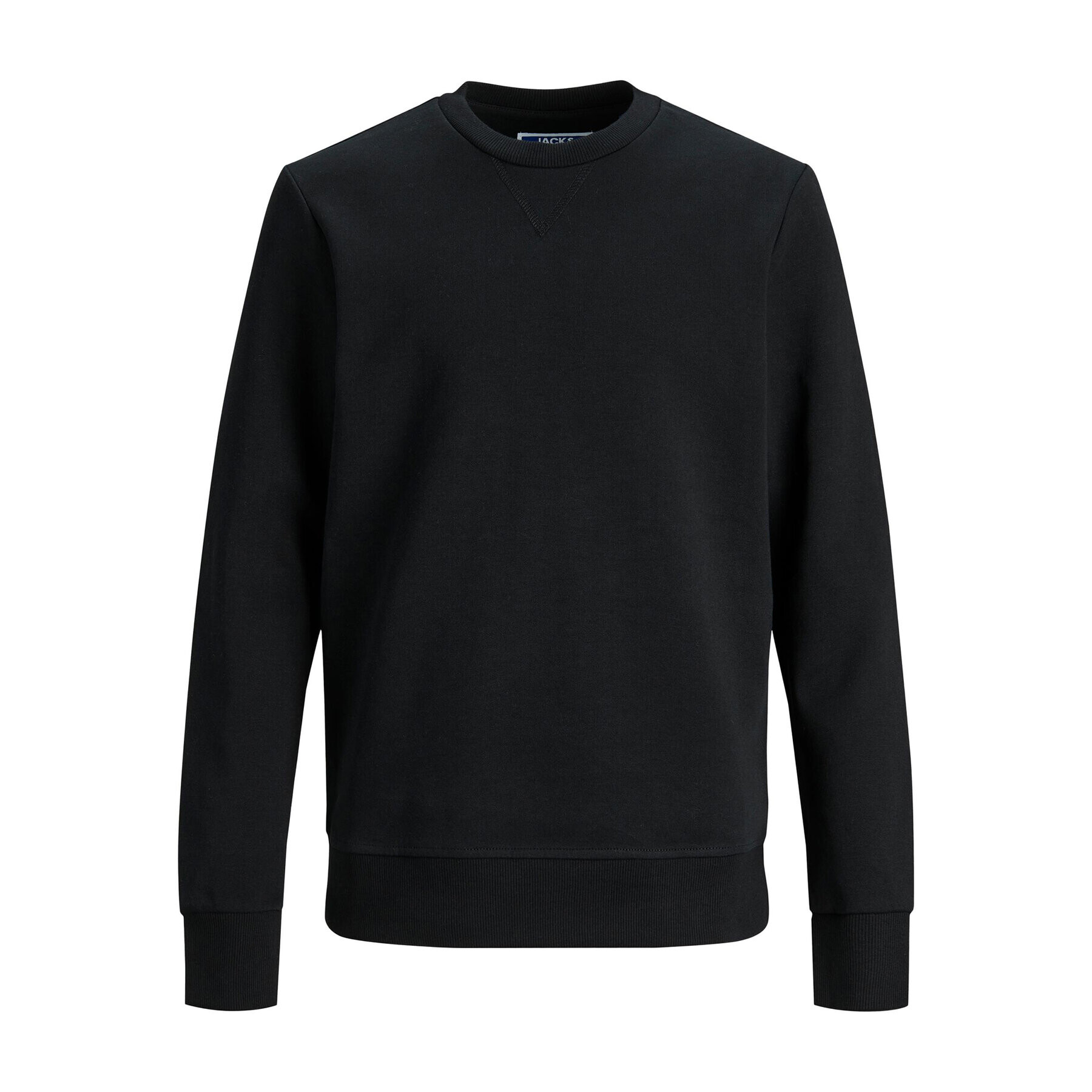 Jack&Jones Junior Суитшърт 12182520 Черен Regular Fit - Pepit.bg