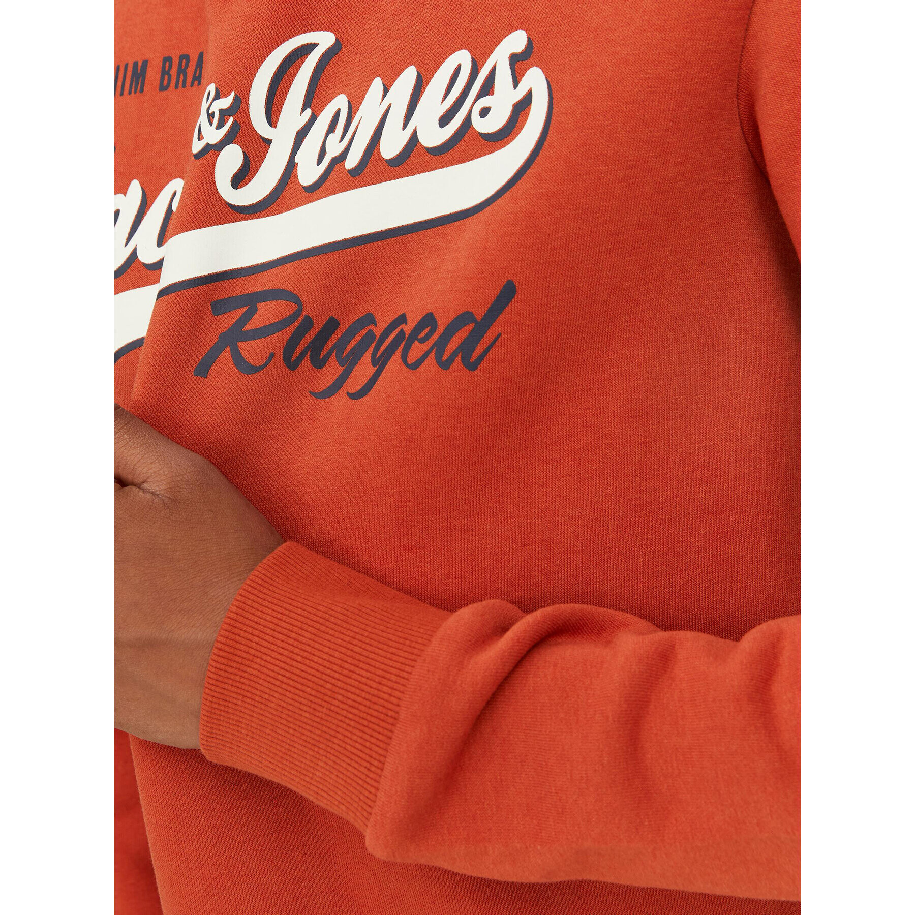Jack&Jones Junior Суитшърт 12212287 Оранжев Regular Fit - Pepit.bg