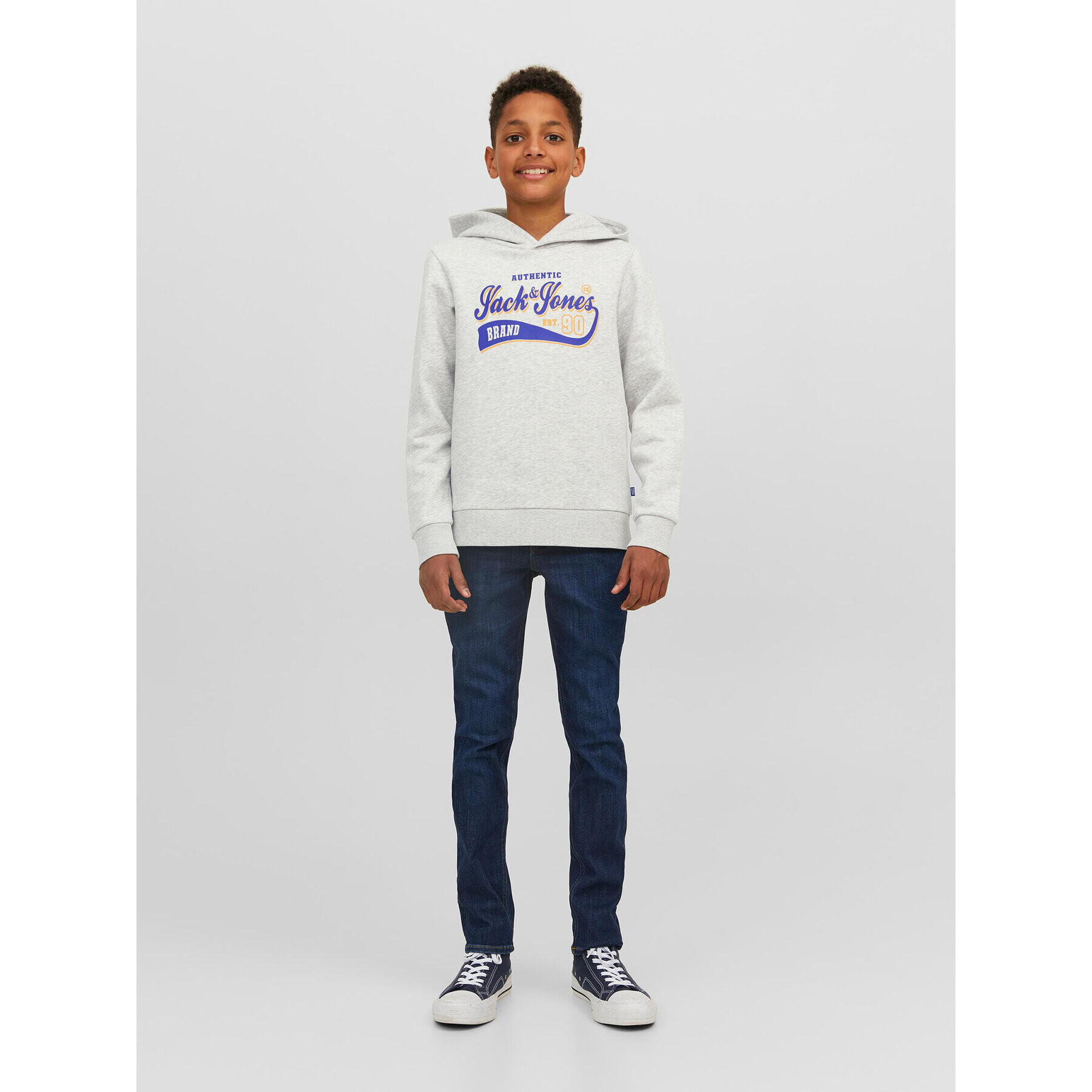 Jack&Jones Junior Суитшърт 12212287 Сив Regular Fit - Pepit.bg
