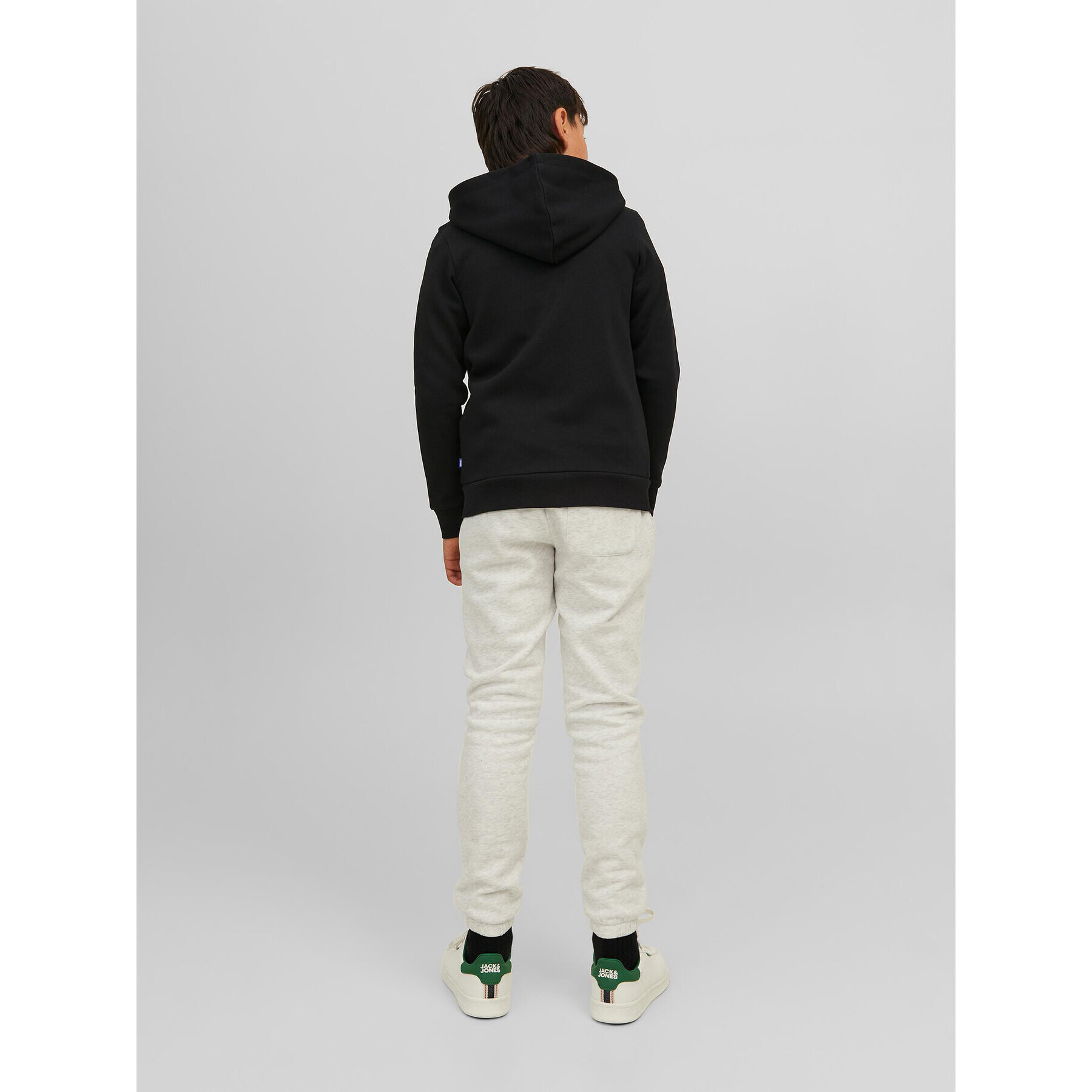 Jack&Jones Junior Суитшърт 12218049 Черен Regular Fit - Pepit.bg