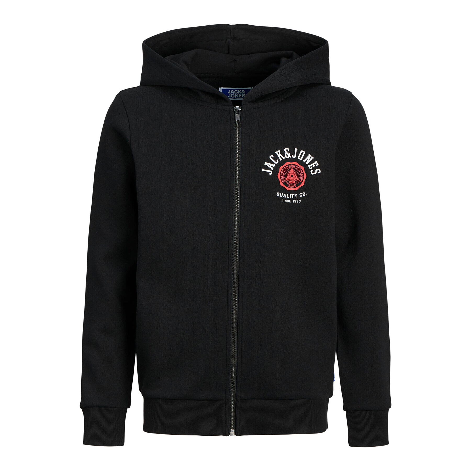 Jack&Jones Junior Суитшърт 12218049 Черен Regular Fit - Pepit.bg