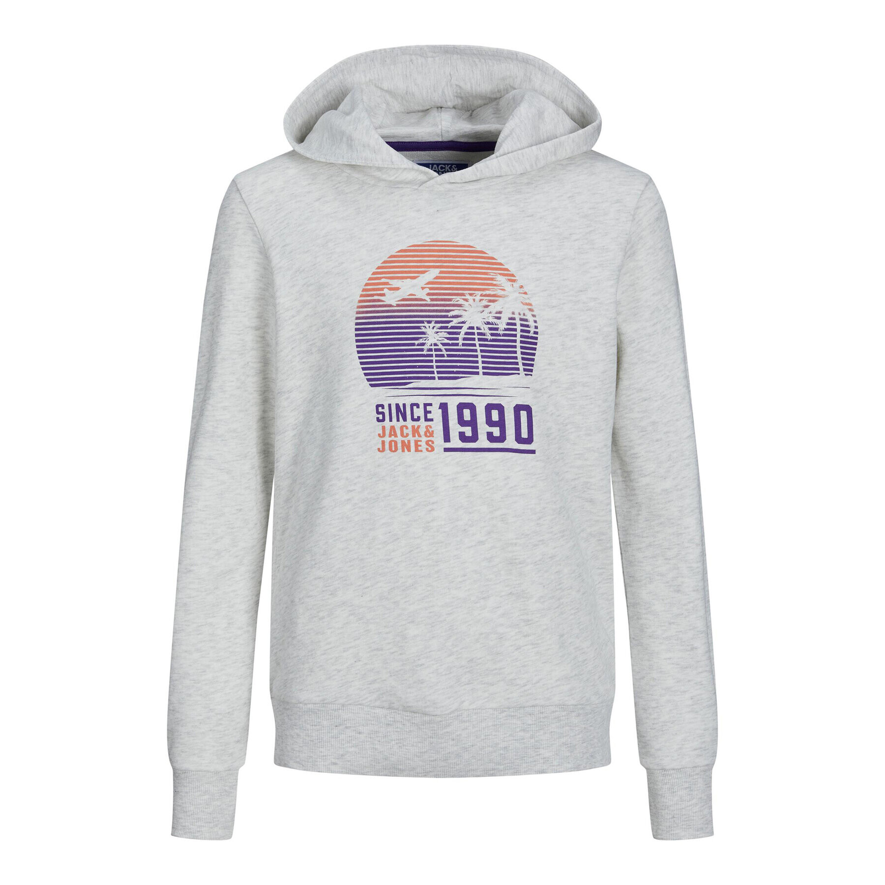 Jack&Jones Junior Суитшърт 12224091 Сив Standard Fit - Pepit.bg
