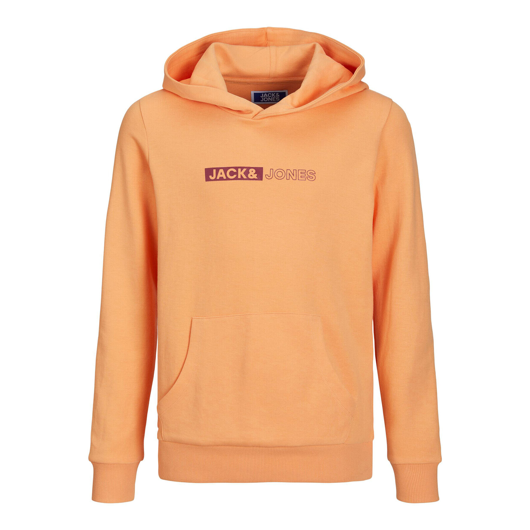 Jack&Jones Junior Суитшърт 12225210 Оранжев Regular Fit - Pepit.bg