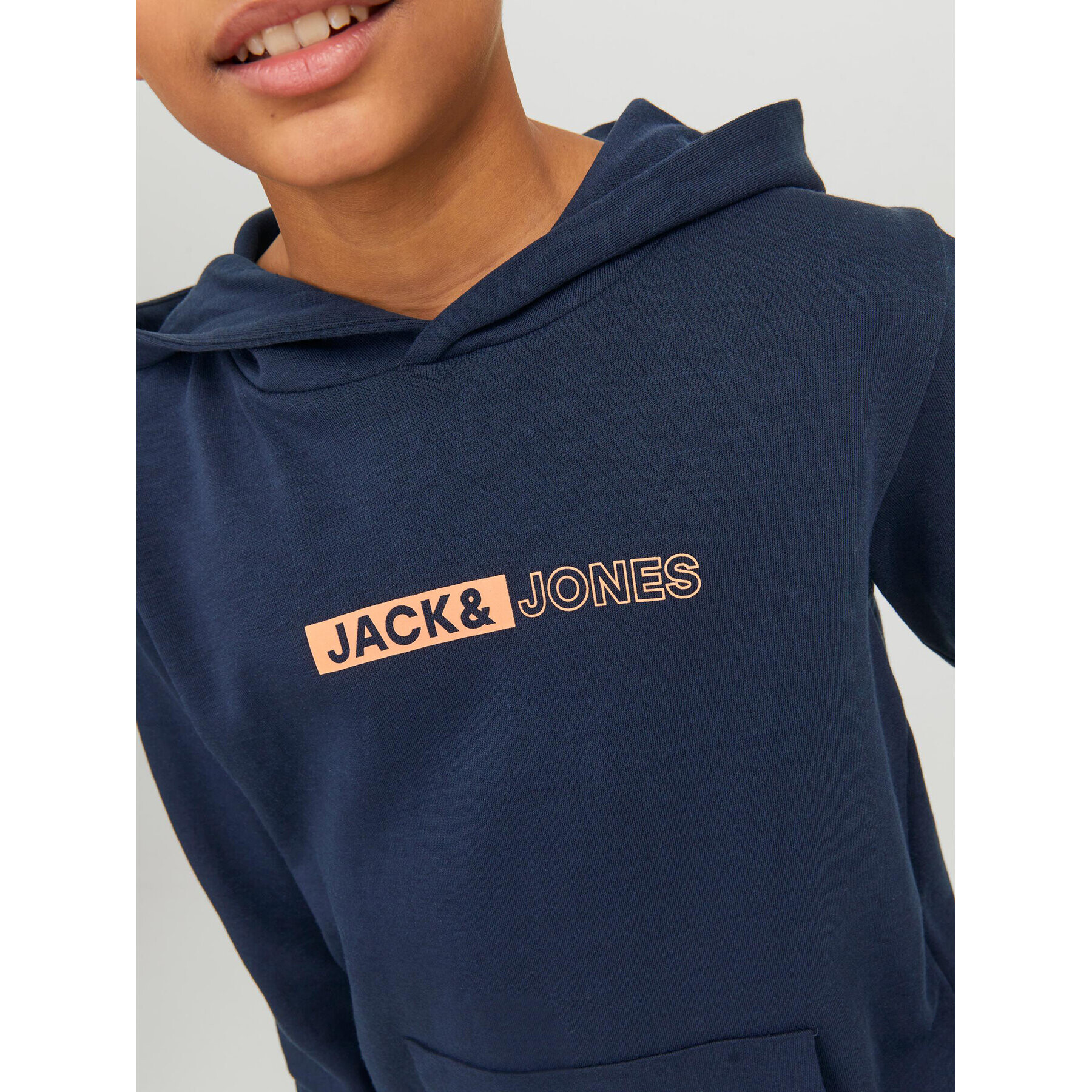 Jack&Jones Junior Суитшърт 12225210 Тъмносин Regular Fit - Pepit.bg