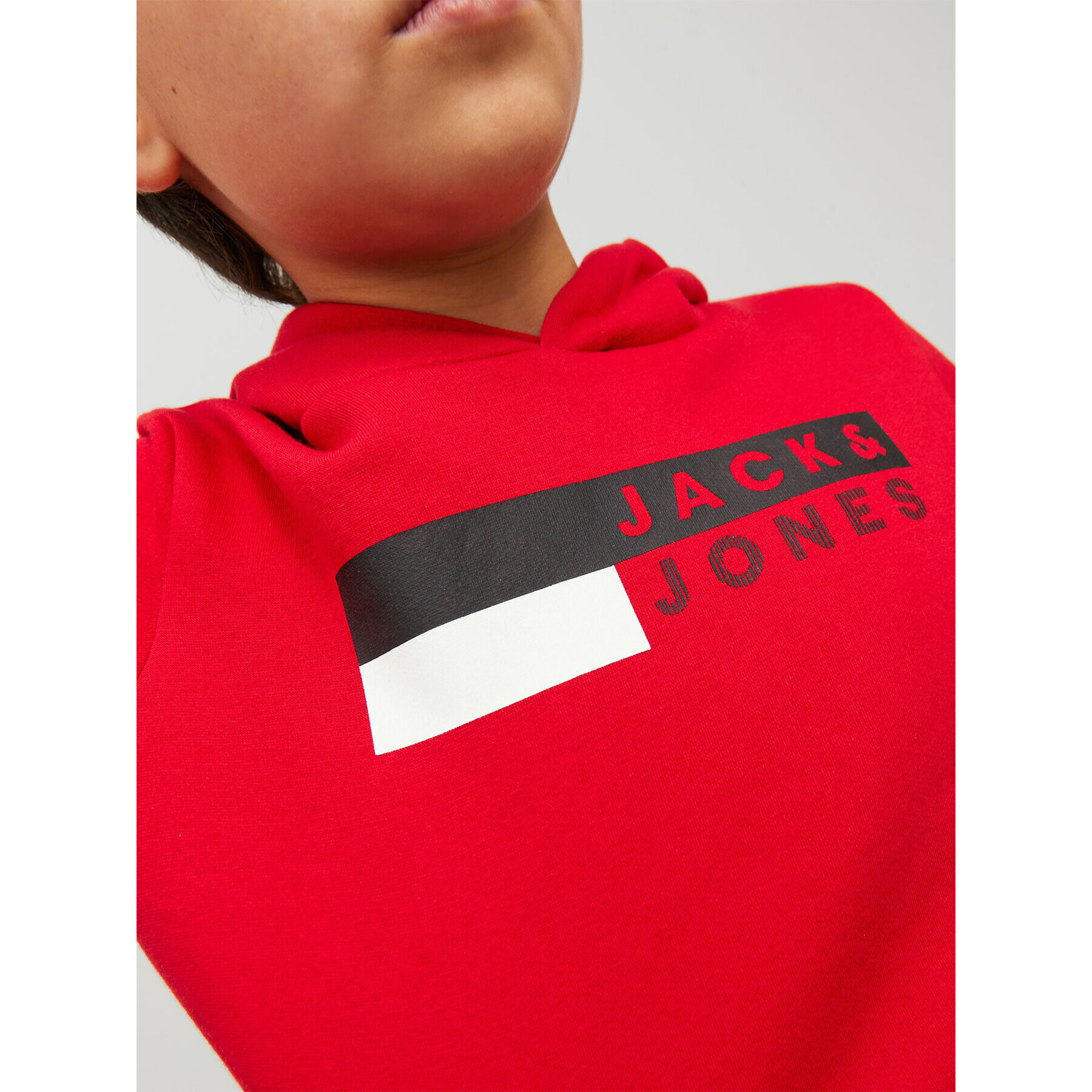 Jack&Jones Junior Суитшърт 12231372 Червен Regular Fit - Pepit.bg