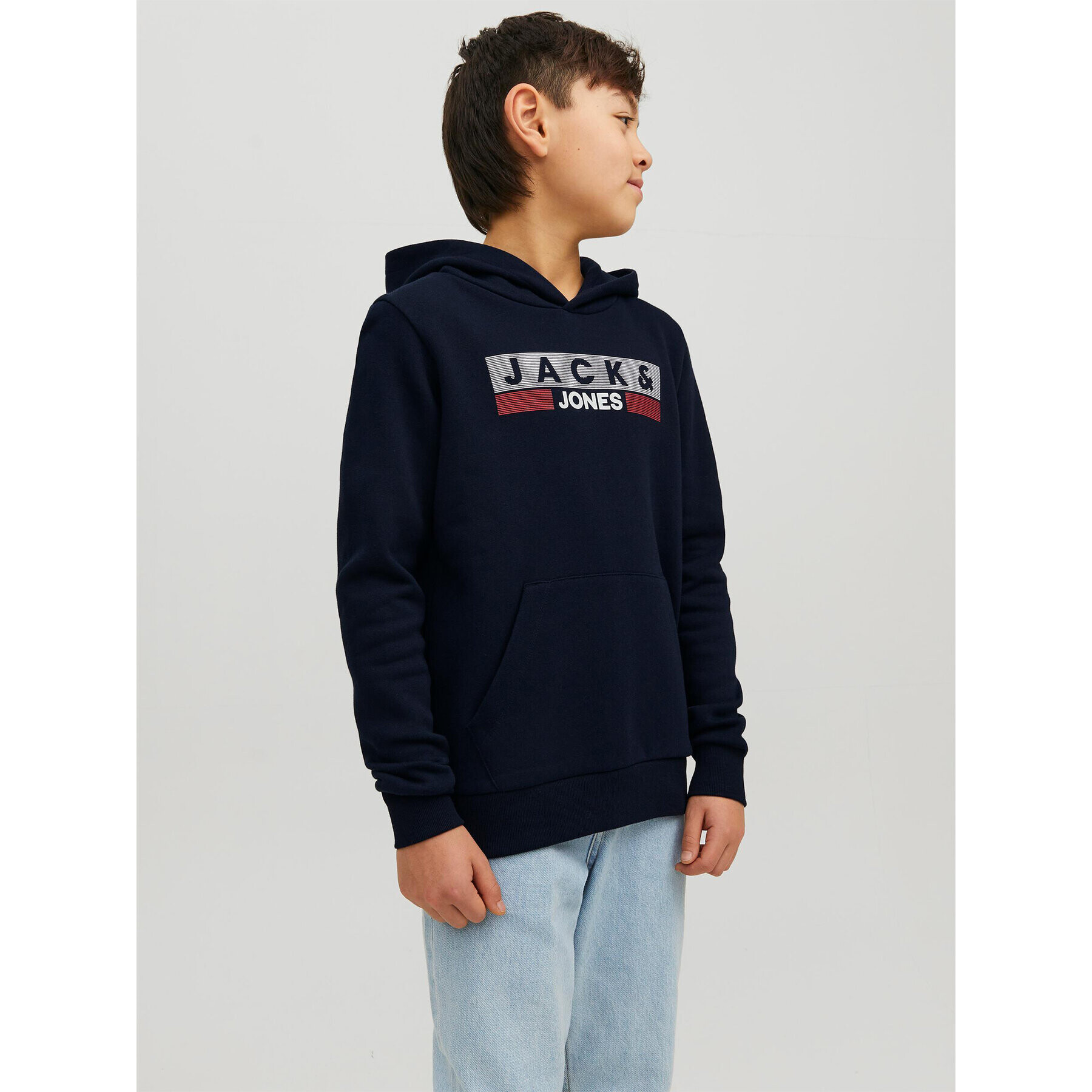 Jack&Jones Junior Суитшърт 12231372 Тъмносин Regular Fit - Pepit.bg