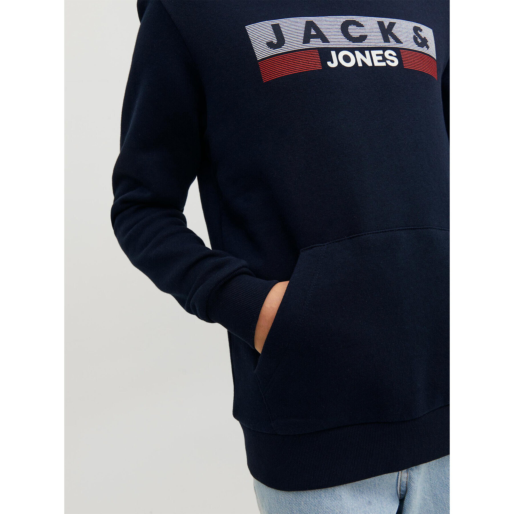 Jack&Jones Junior Суитшърт 12231372 Тъмносин Regular Fit - Pepit.bg