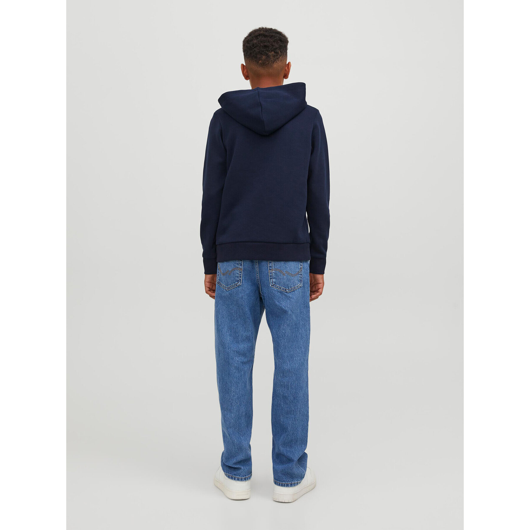 Jack&Jones Junior Суитшърт 12237105 Тъмносин Regular Fit - Pepit.bg