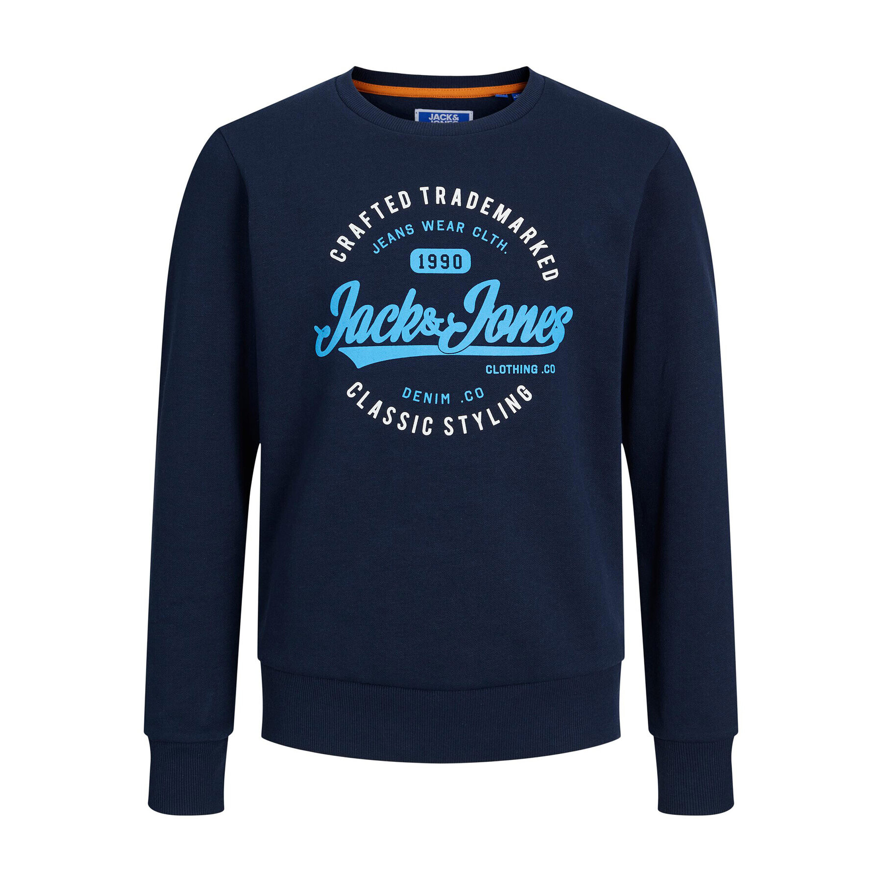 Jack&Jones Junior Суитшърт 12237110 Тъмносин Regular Fit - Pepit.bg