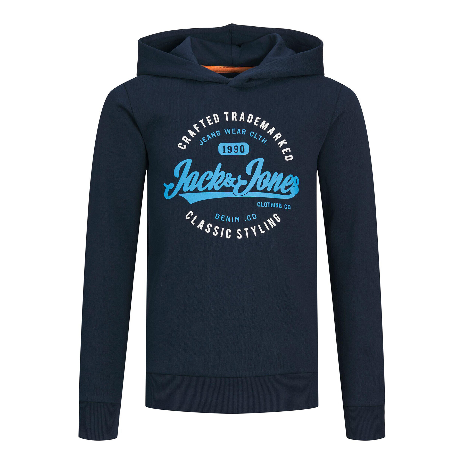 Jack&Jones Junior Суитшърт 12237112 Тъмносин Regular Fit - Pepit.bg