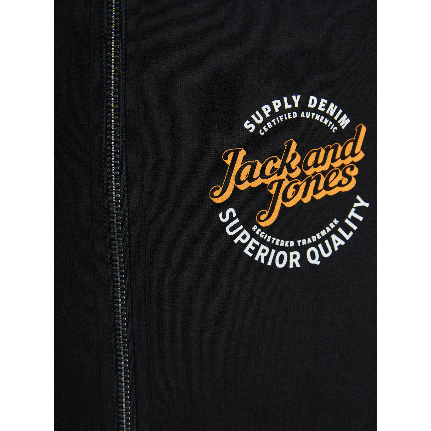 Jack&Jones Junior Суитшърт 12237117 Черен Regular Fit - Pepit.bg