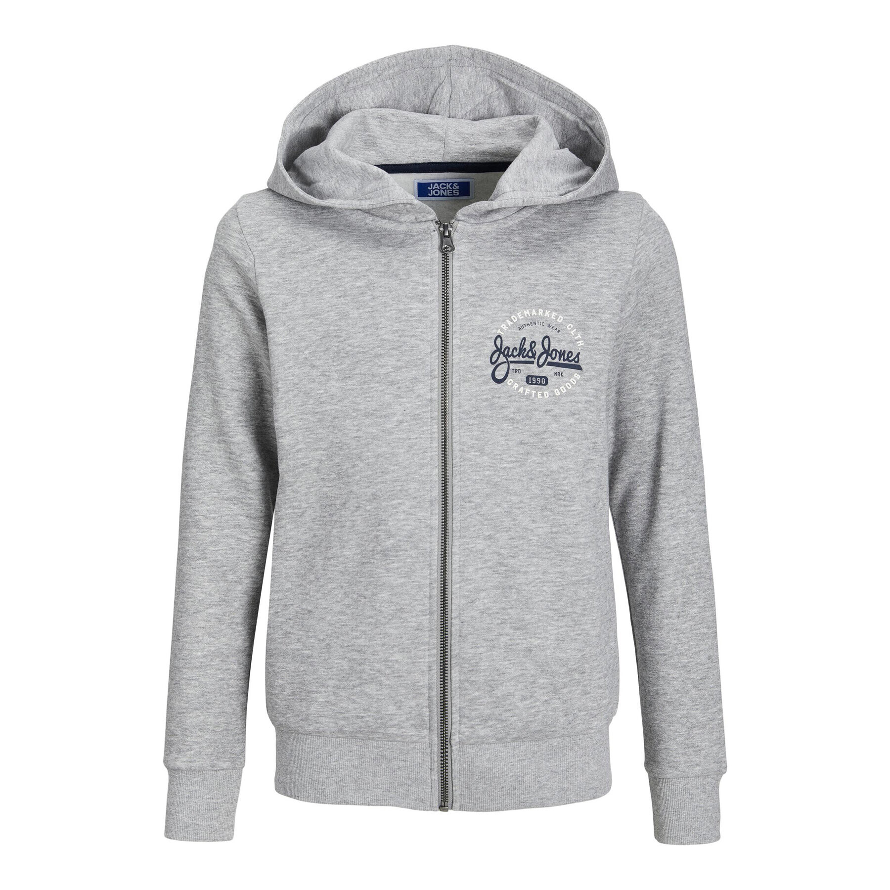 Jack&Jones Junior Суитшърт 12237117 Сив Regular Fit - Pepit.bg