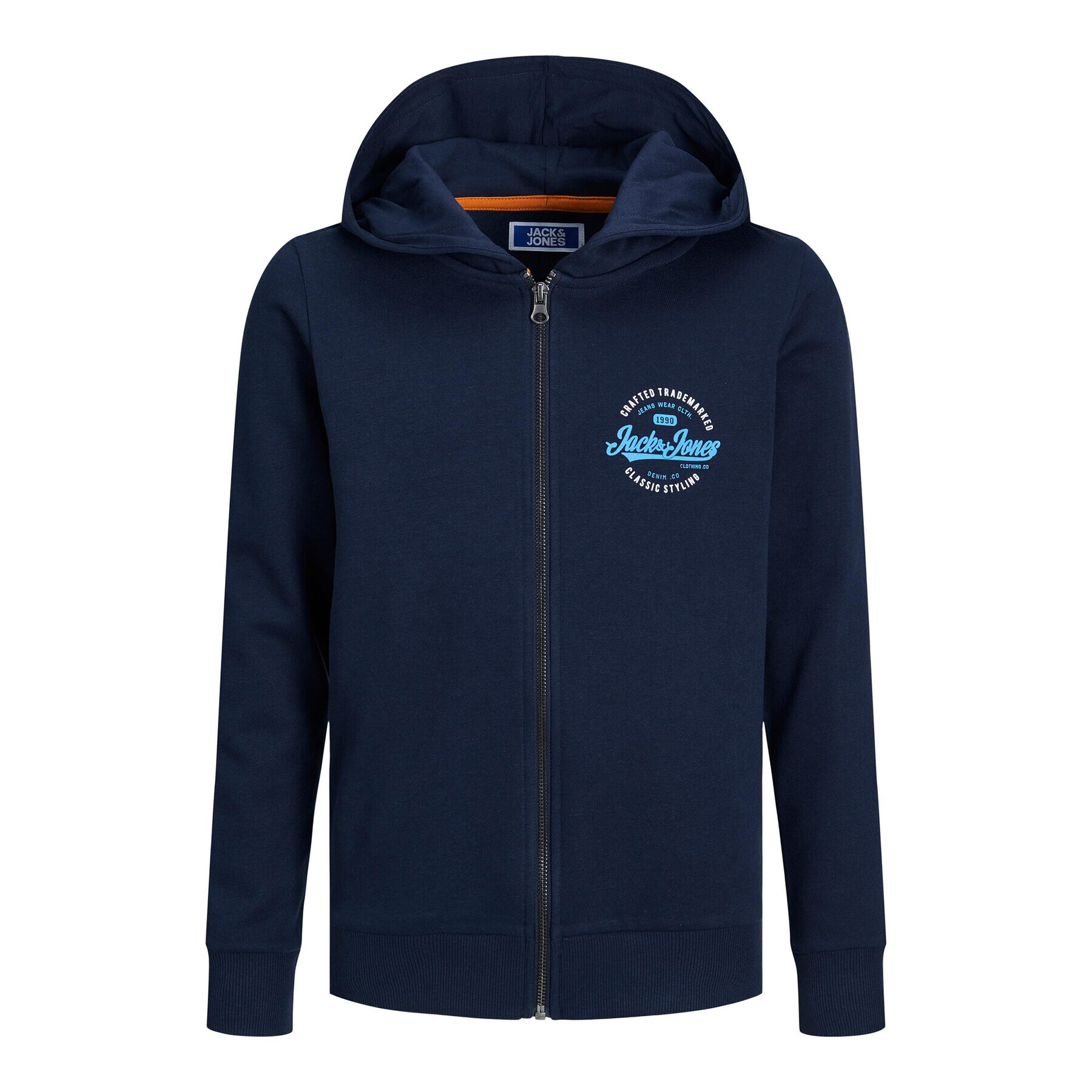 Jack&Jones Junior Суитшърт 12237117 Тъмносин Regular Fit - Pepit.bg