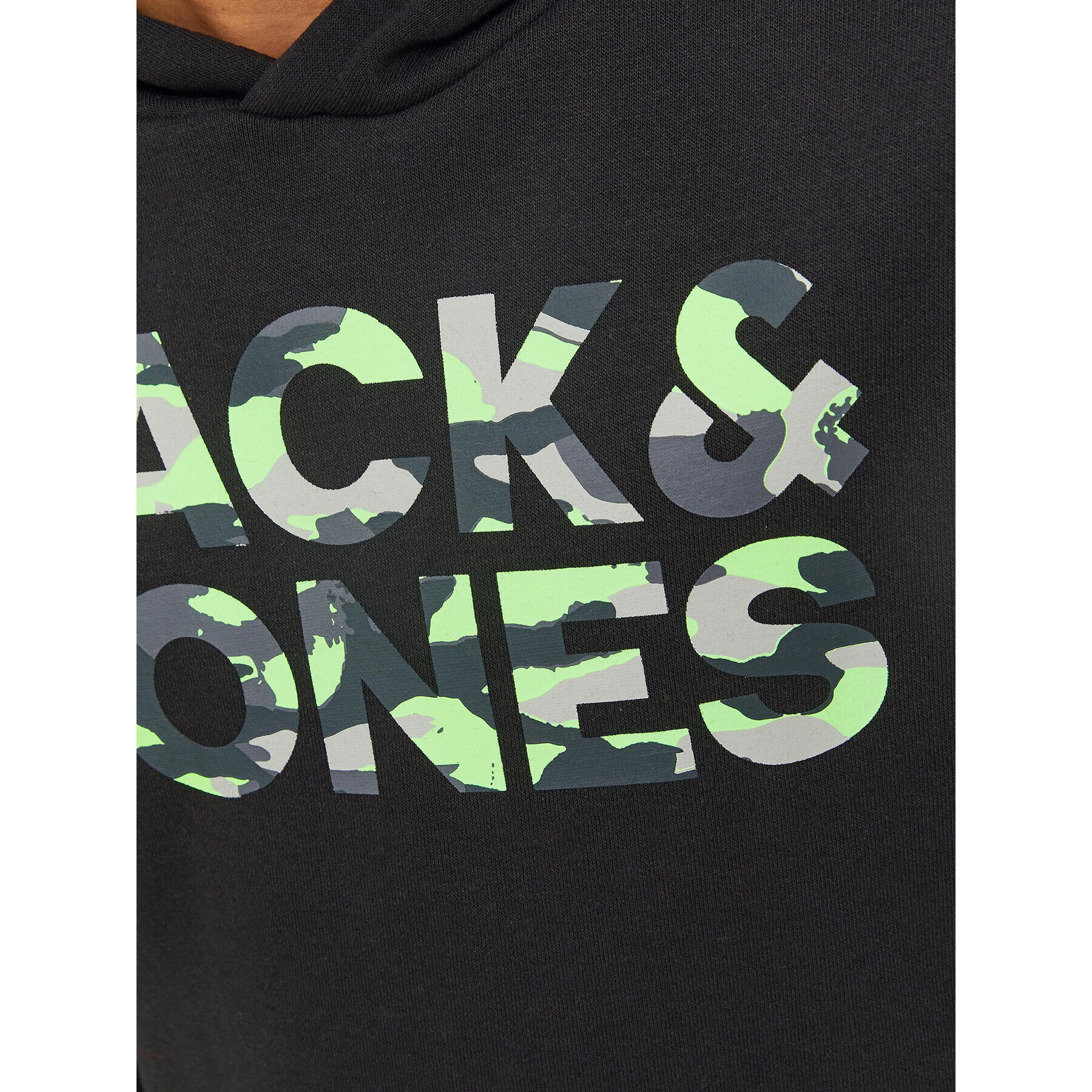 Jack&Jones Junior Суитшърт 12237172 Черен Regular Fit - Pepit.bg