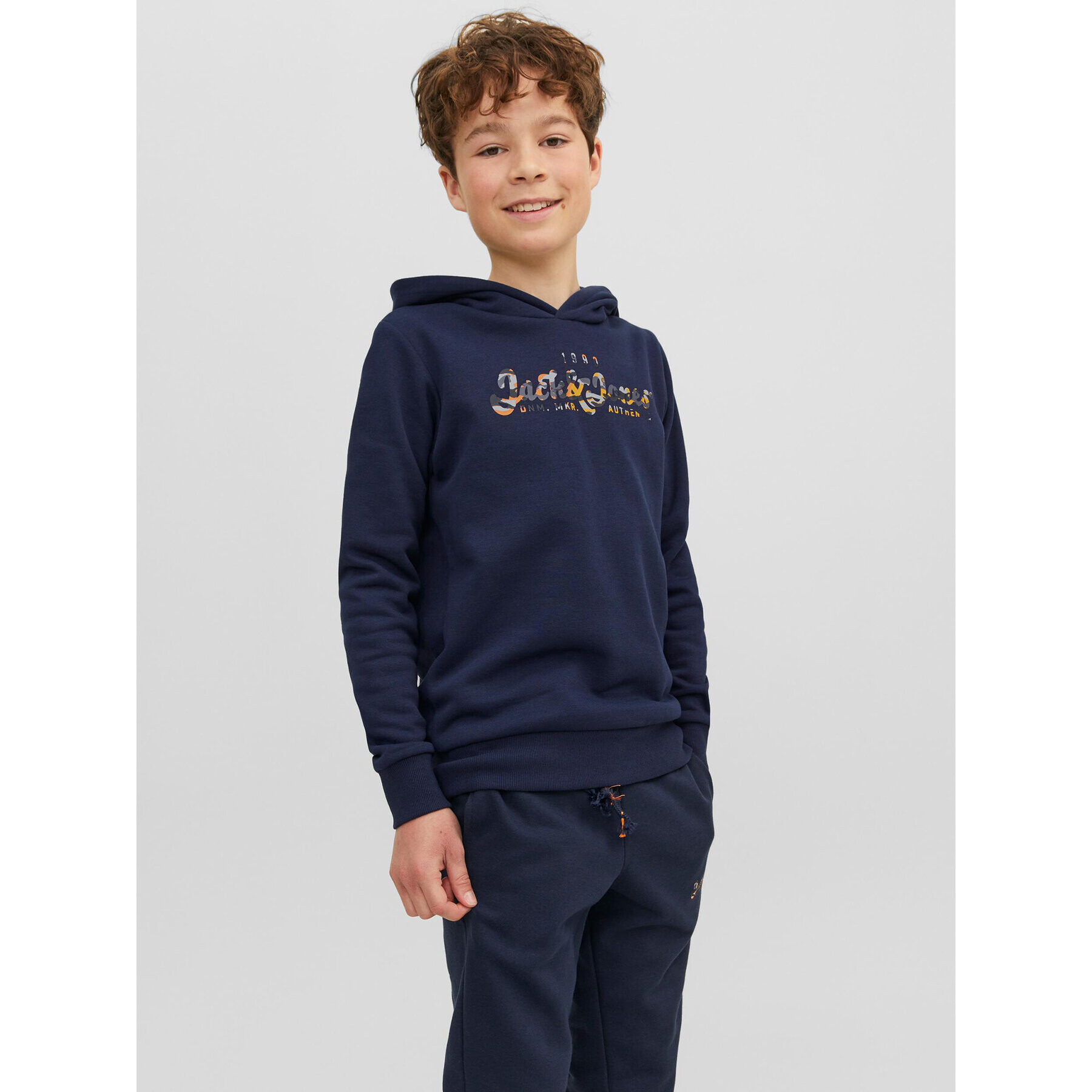 Jack&Jones Junior Суитшърт 12237172 Тъмносин Regular Fit - Pepit.bg