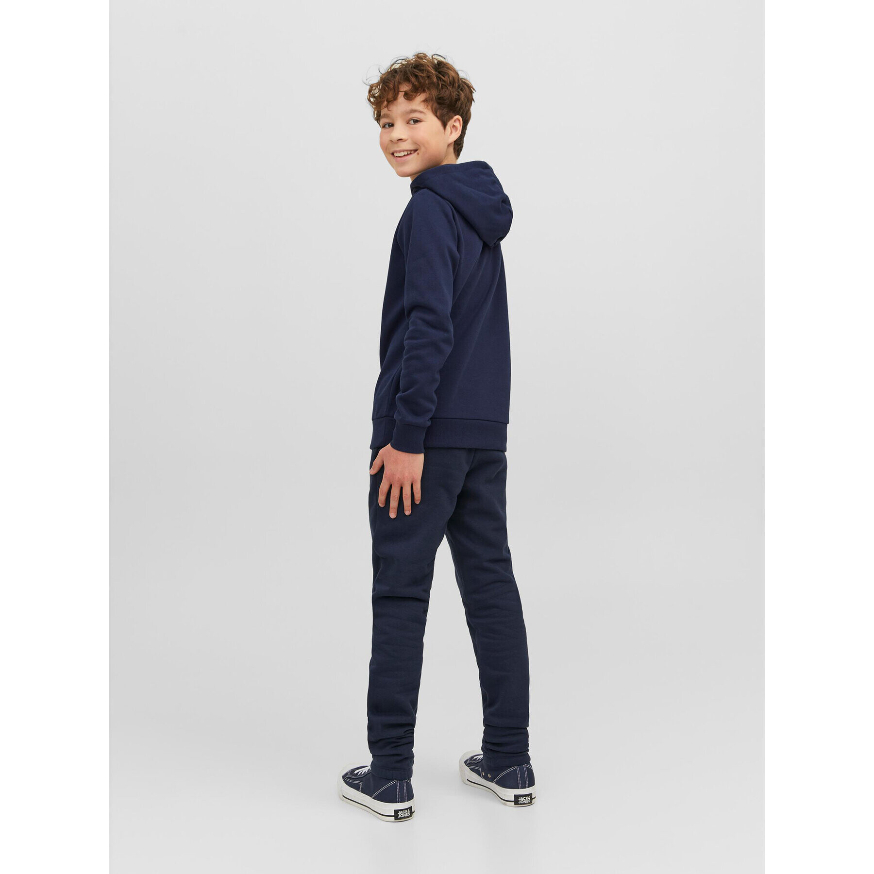 Jack&Jones Junior Суитшърт 12237172 Тъмносин Regular Fit - Pepit.bg