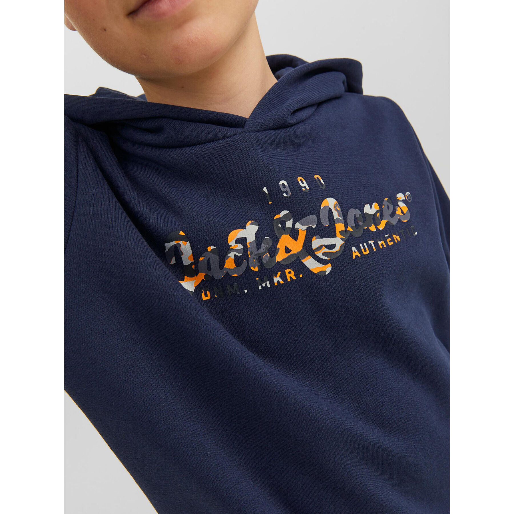 Jack&Jones Junior Суитшърт 12237172 Тъмносин Regular Fit - Pepit.bg