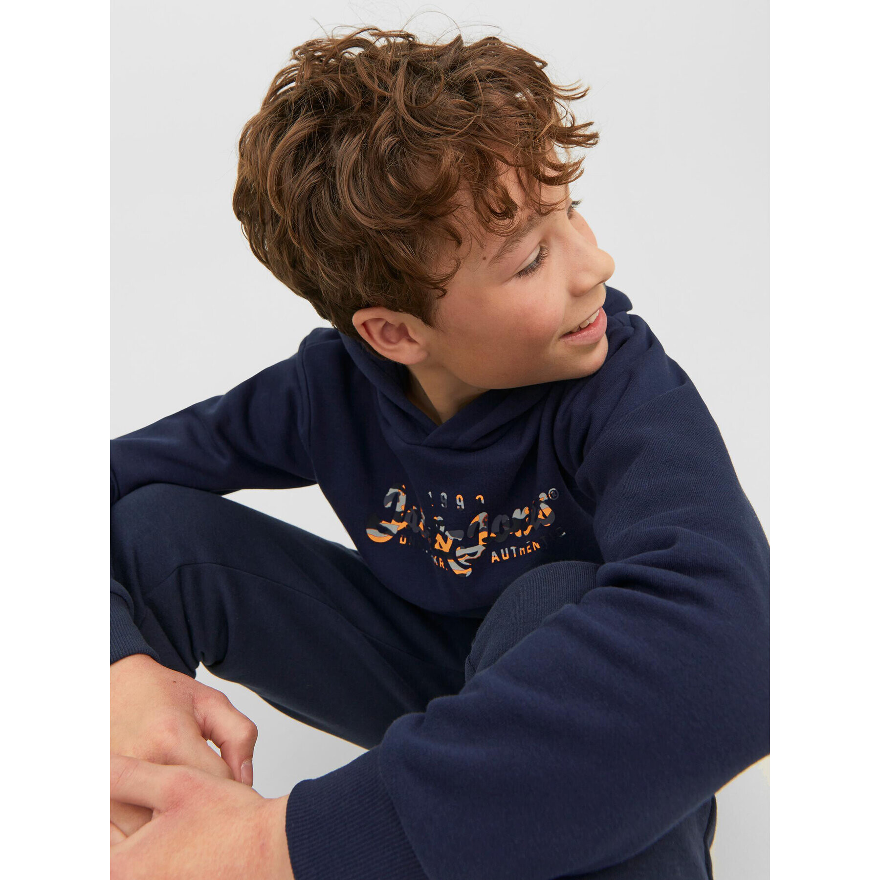 Jack&Jones Junior Суитшърт 12237172 Тъмносин Regular Fit - Pepit.bg