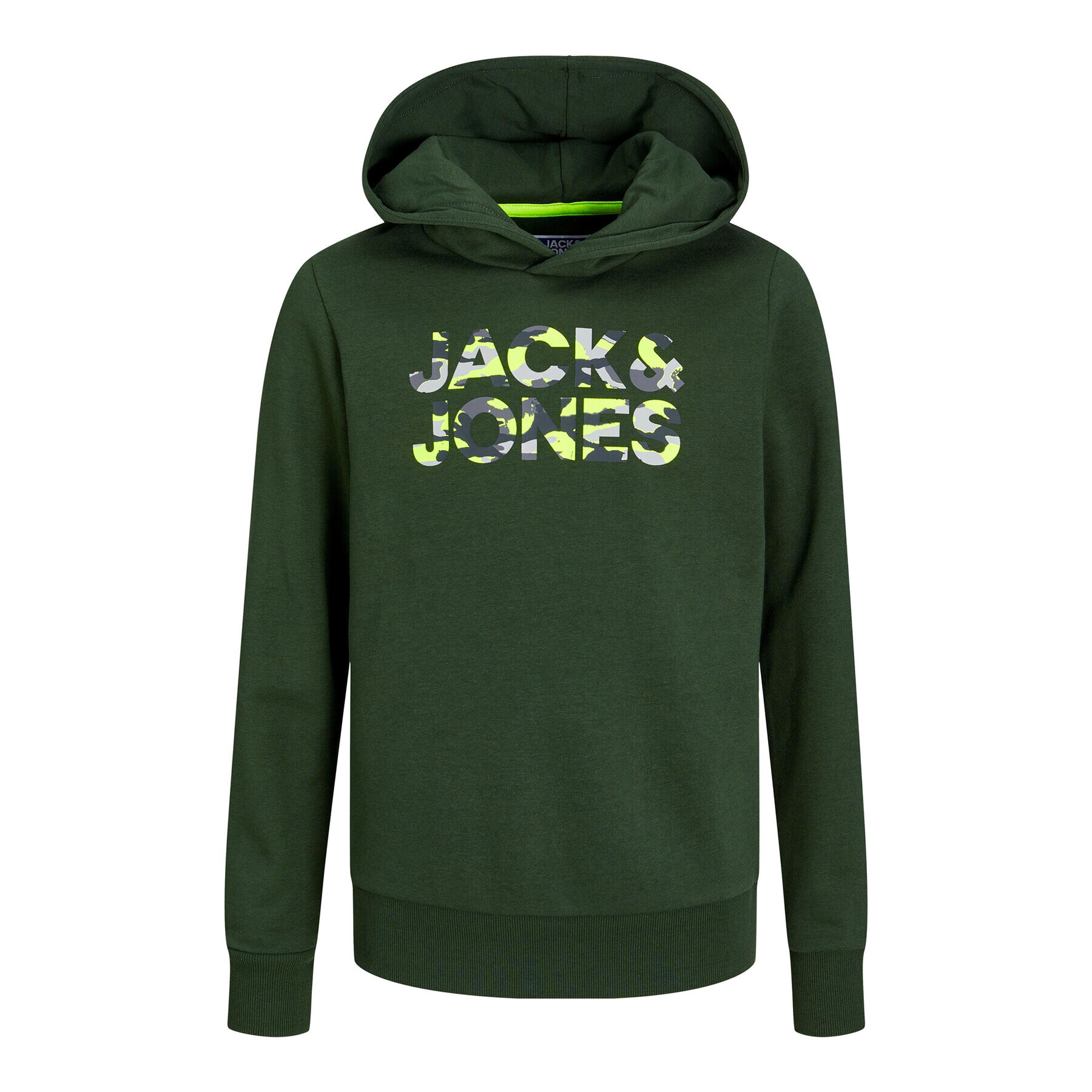 Jack&Jones Junior Суитшърт 12237172 Зелен Regular Fit - Pepit.bg