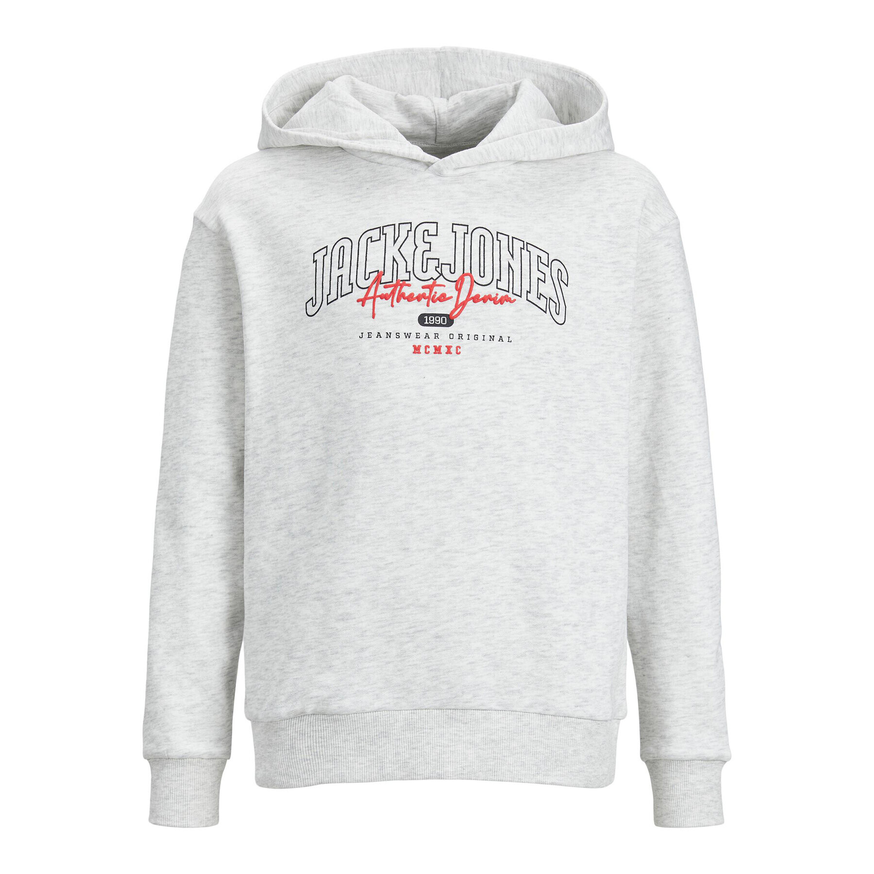 Jack&Jones Junior Суитшърт 12237191 Сив Loose Fit - Pepit.bg
