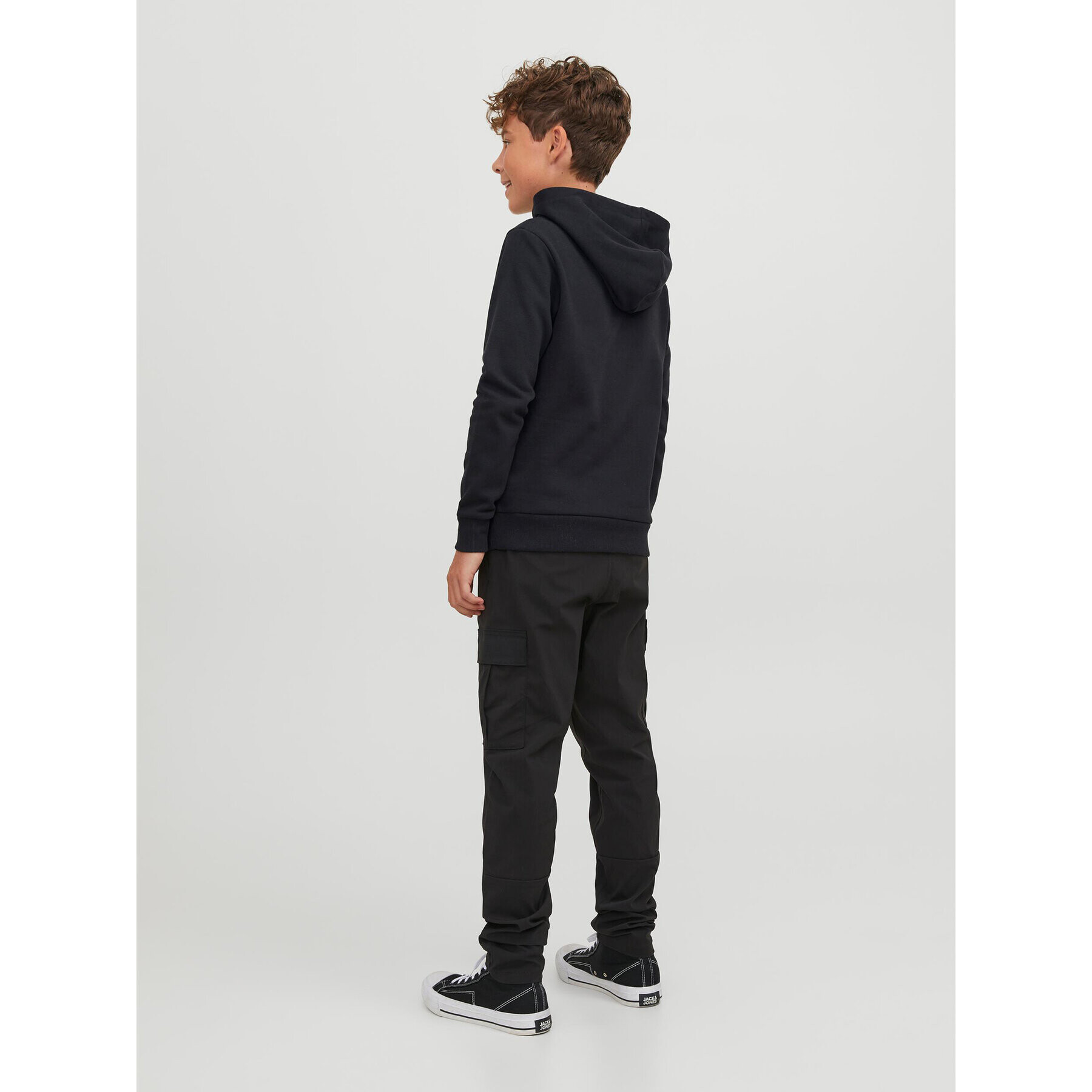 Jack&Jones Junior Суитшърт 12237210 Черен Regular Fit - Pepit.bg