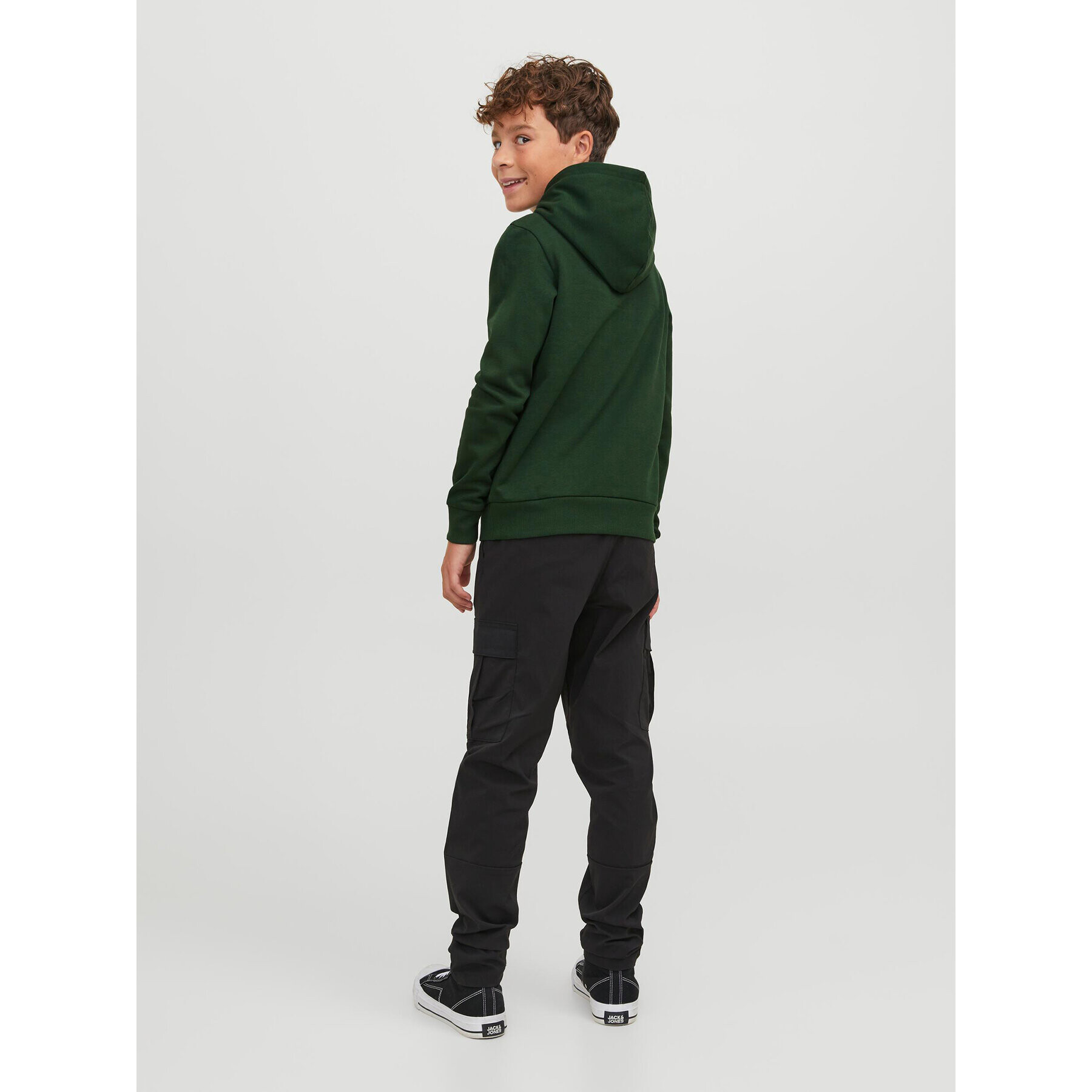Jack&Jones Junior Суитшърт 12237210 Зелен Regular Fit - Pepit.bg