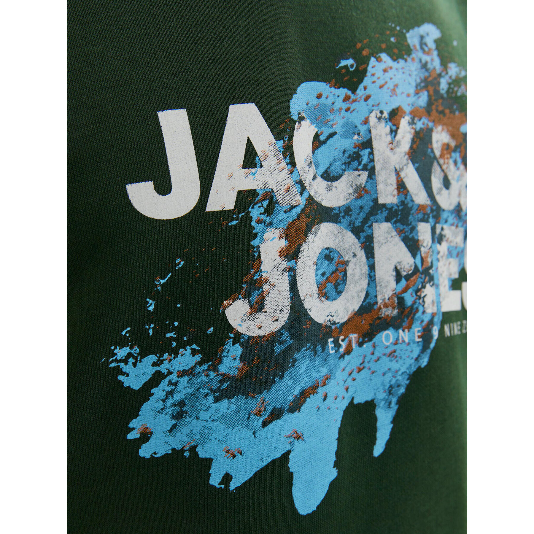 Jack&Jones Junior Суитшърт 12237210 Зелен Regular Fit - Pepit.bg