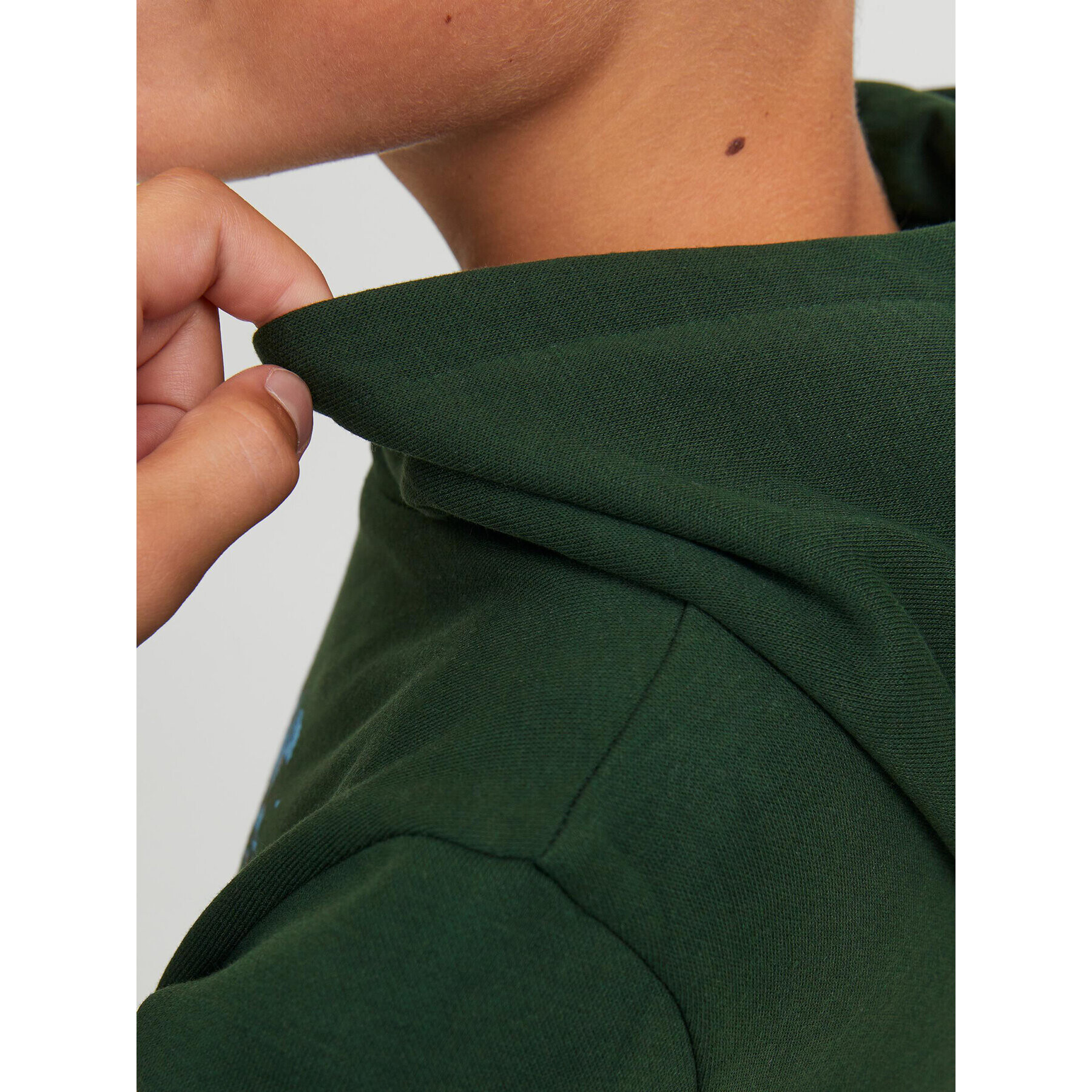 Jack&Jones Junior Суитшърт 12237210 Зелен Regular Fit - Pepit.bg