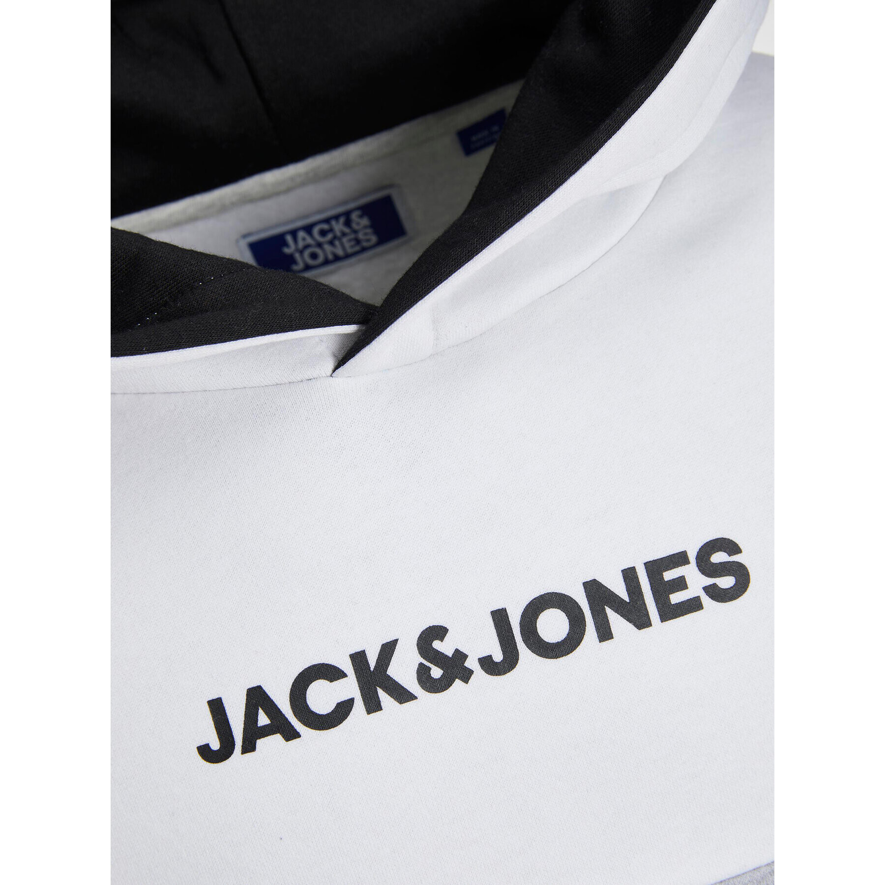 Jack&Jones Junior Суитшърт 12237402 Бял Regular Fit - Pepit.bg