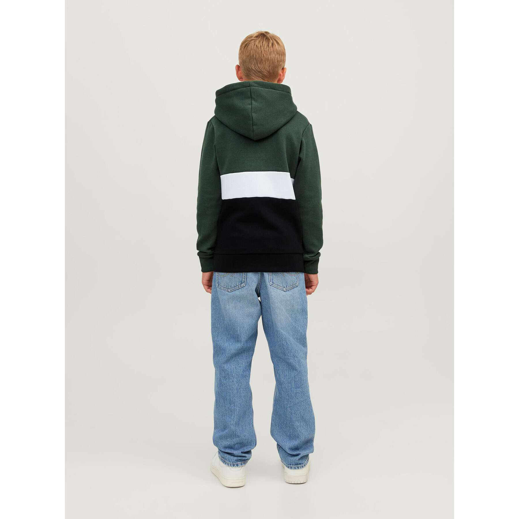 Jack&Jones Junior Суитшърт 12237402 Зелен Regular Fit - Pepit.bg