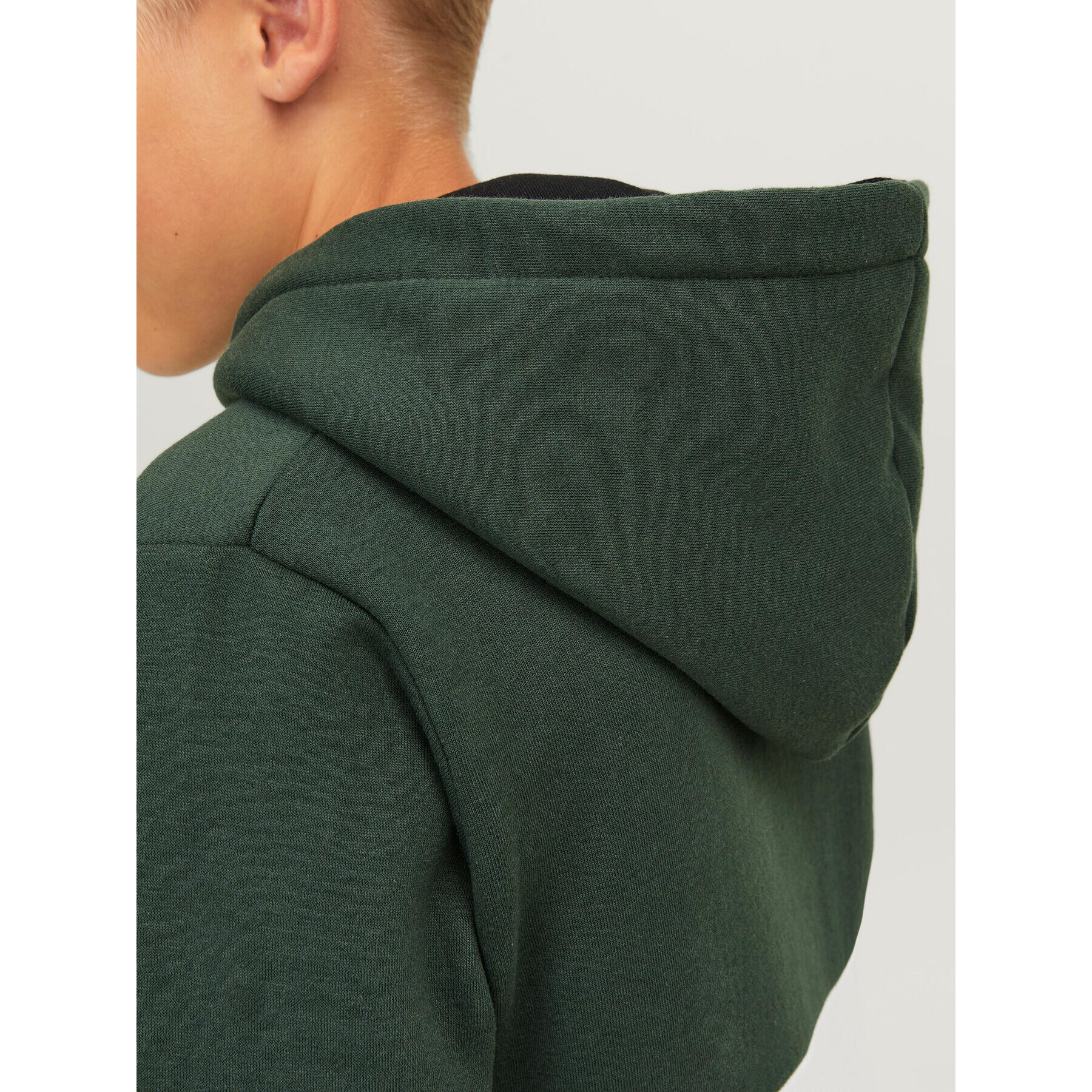 Jack&Jones Junior Суитшърт 12237402 Зелен Regular Fit - Pepit.bg