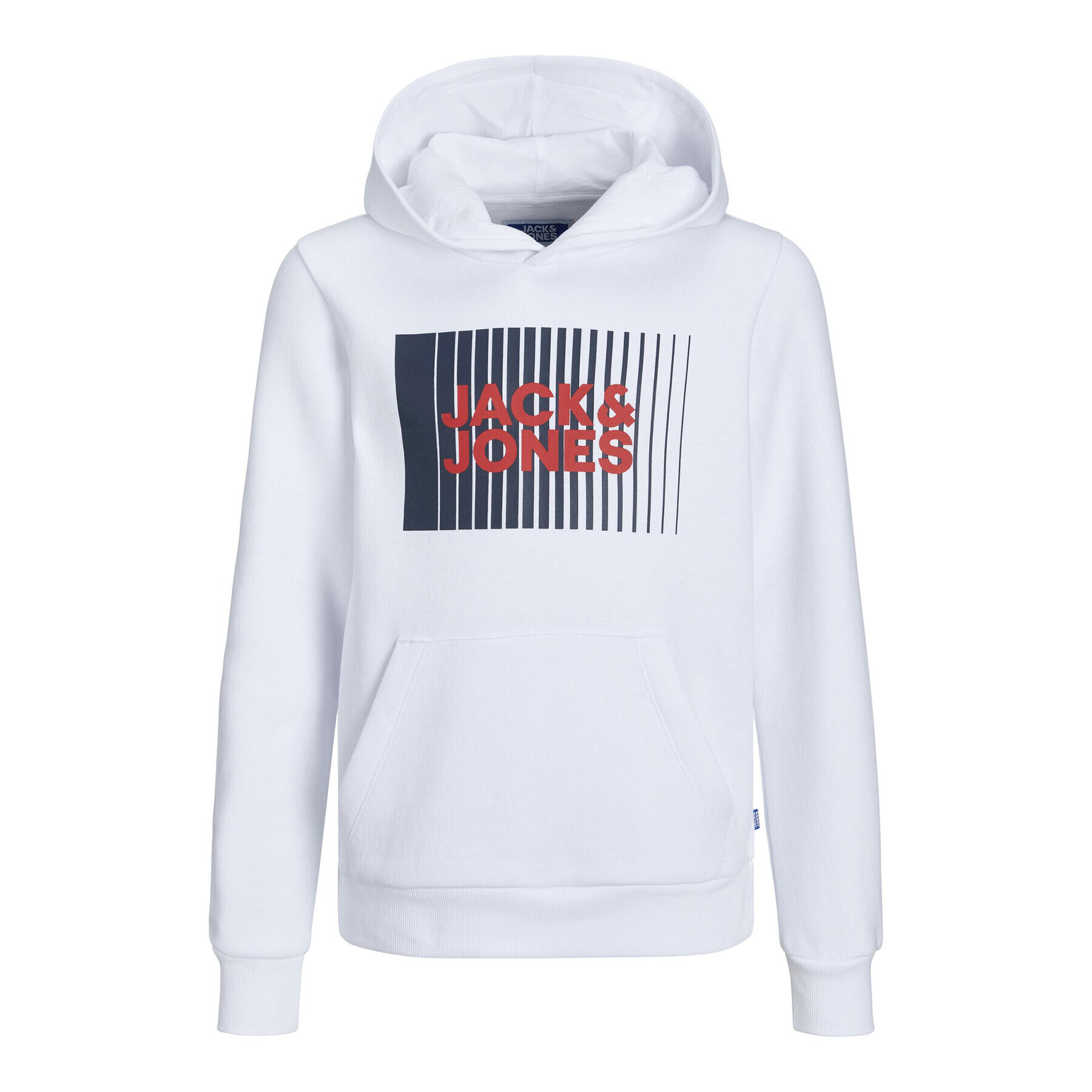 Jack&Jones Junior Суитшърт 12237459 Бял Regular Fit - Pepit.bg