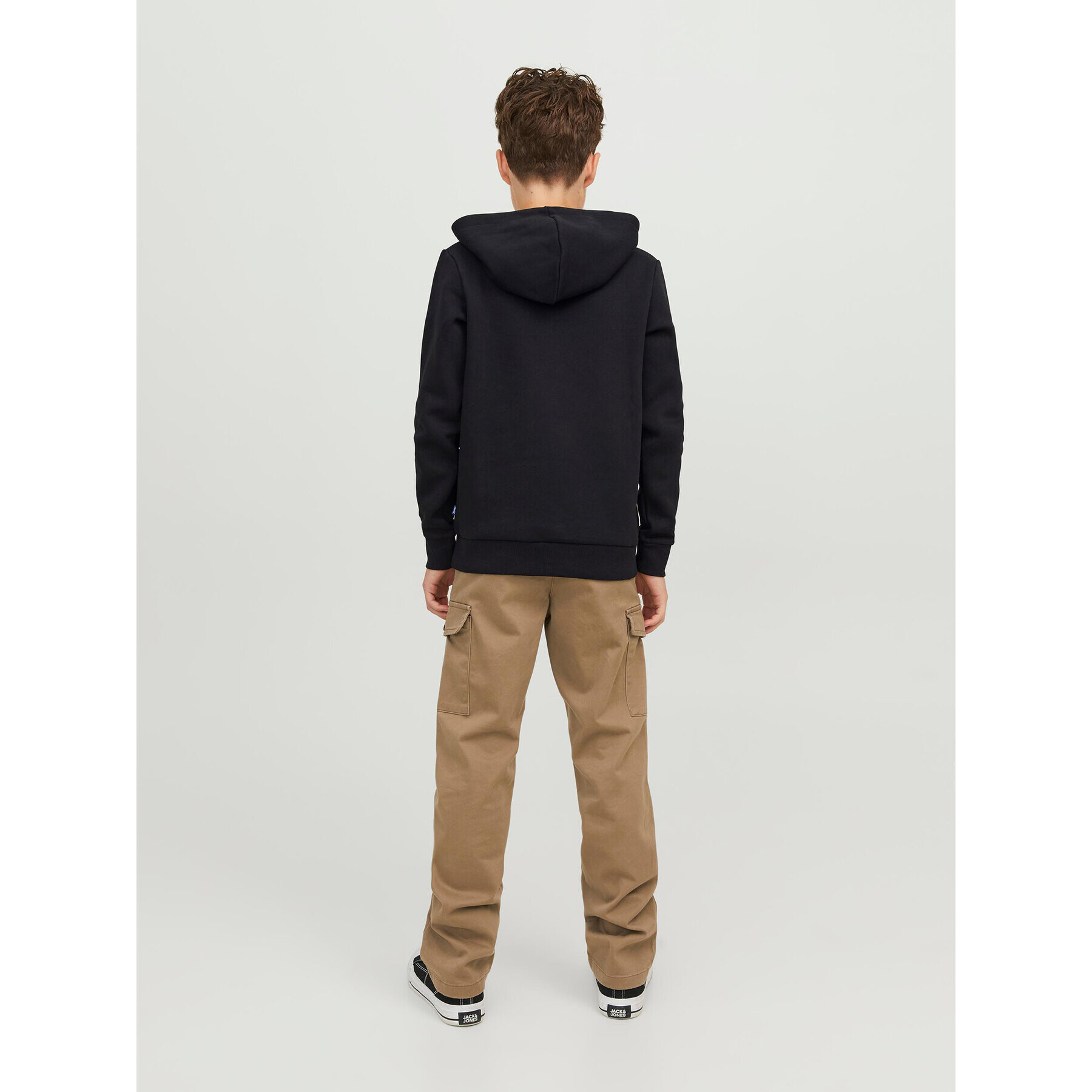Jack&Jones Junior Суитшърт 12237459 Черен Regular Fit - Pepit.bg
