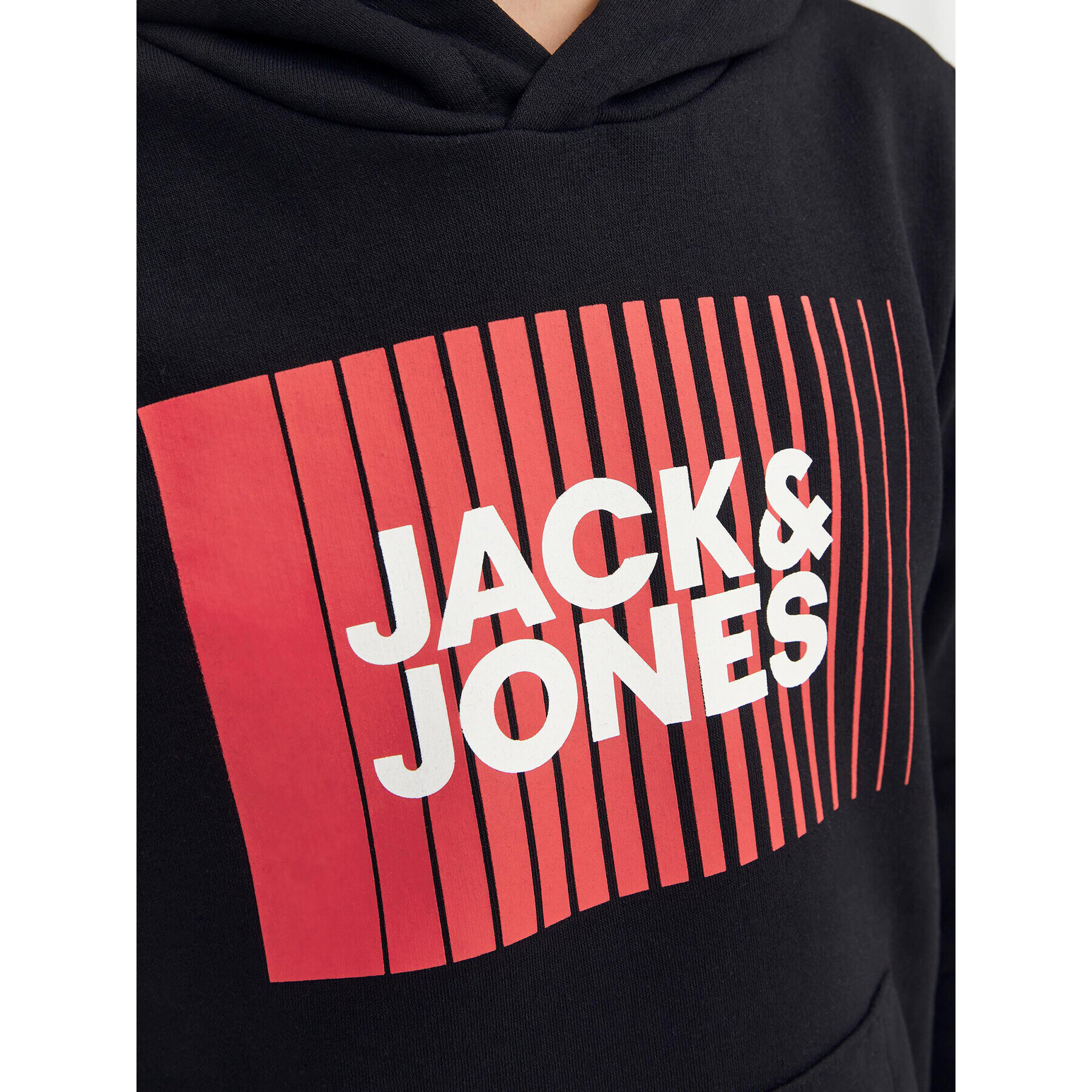 Jack&Jones Junior Суитшърт 12237459 Черен Regular Fit - Pepit.bg