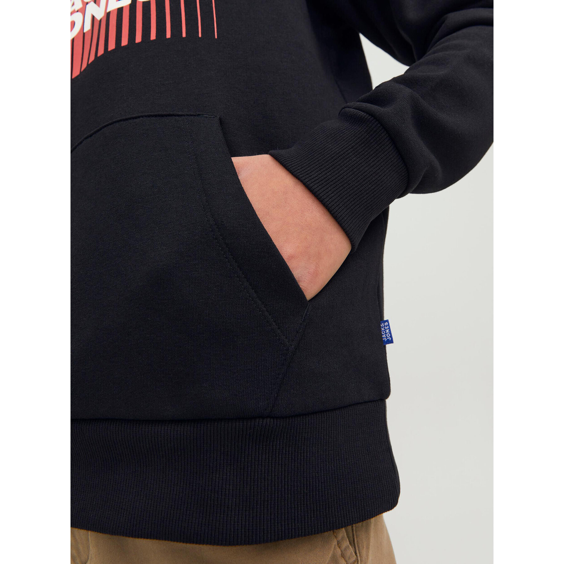 Jack&Jones Junior Суитшърт 12237459 Черен Regular Fit - Pepit.bg