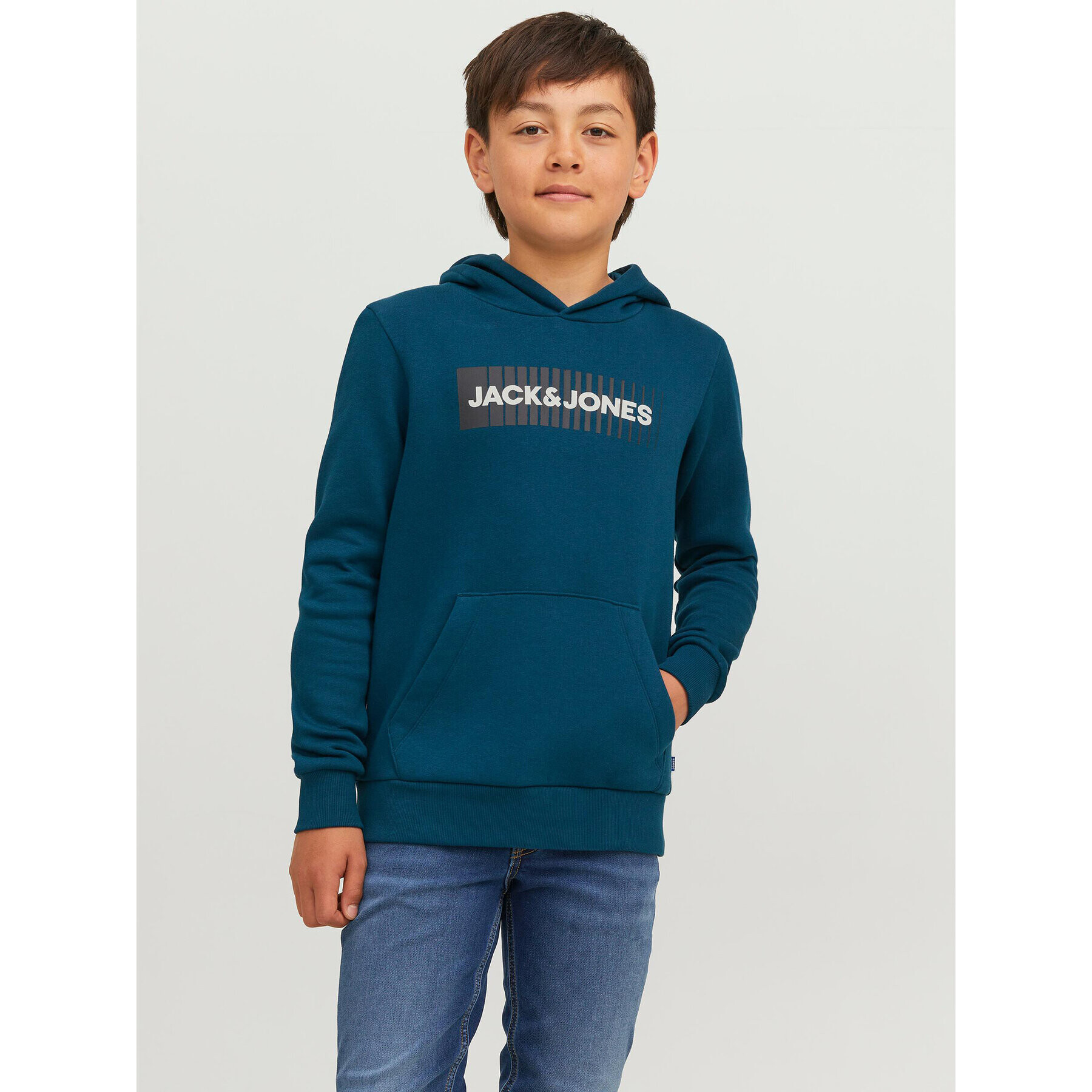 Jack&Jones Junior Суитшърт 12237459 Син Regular Fit - Pepit.bg