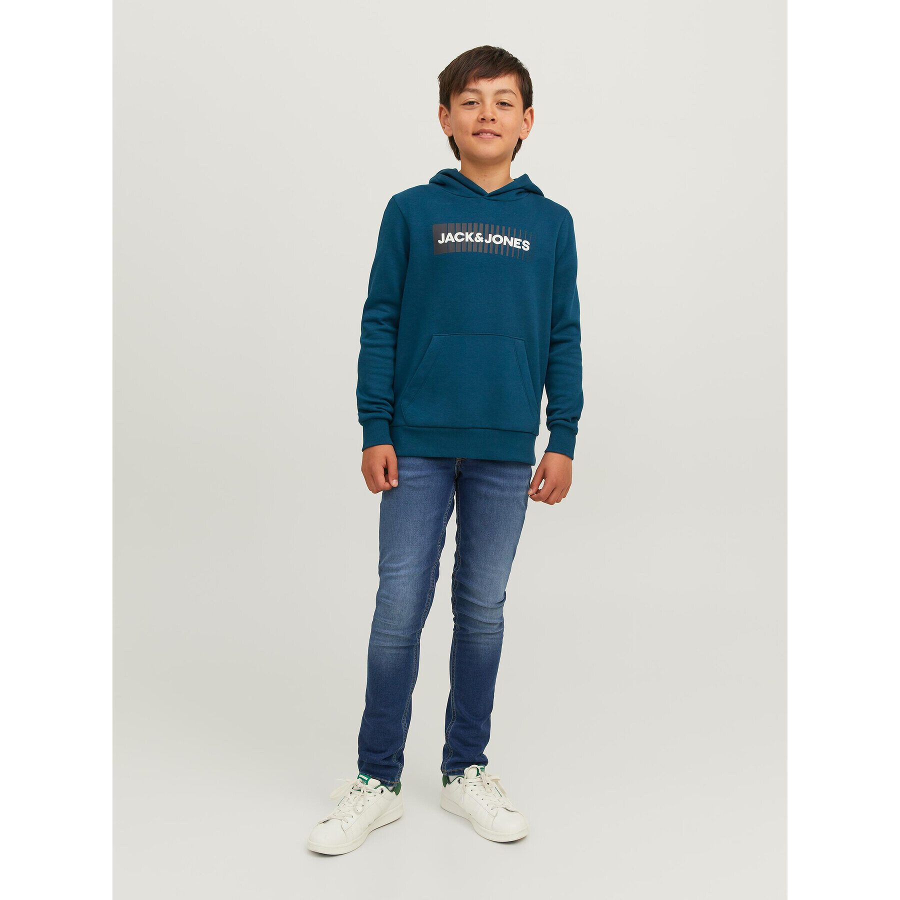 Jack&Jones Junior Суитшърт 12237459 Син Regular Fit - Pepit.bg