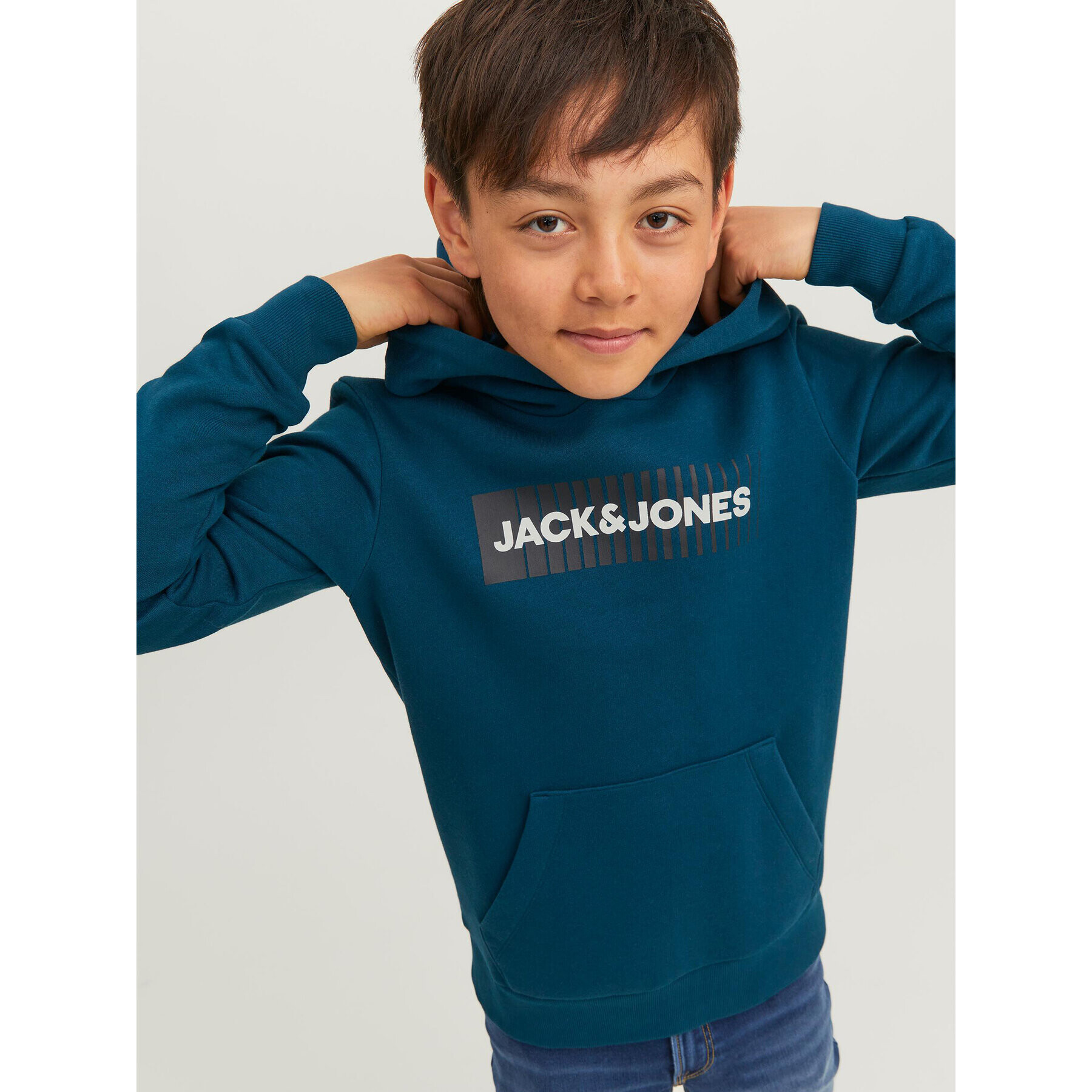 Jack&Jones Junior Суитшърт 12237459 Син Regular Fit - Pepit.bg