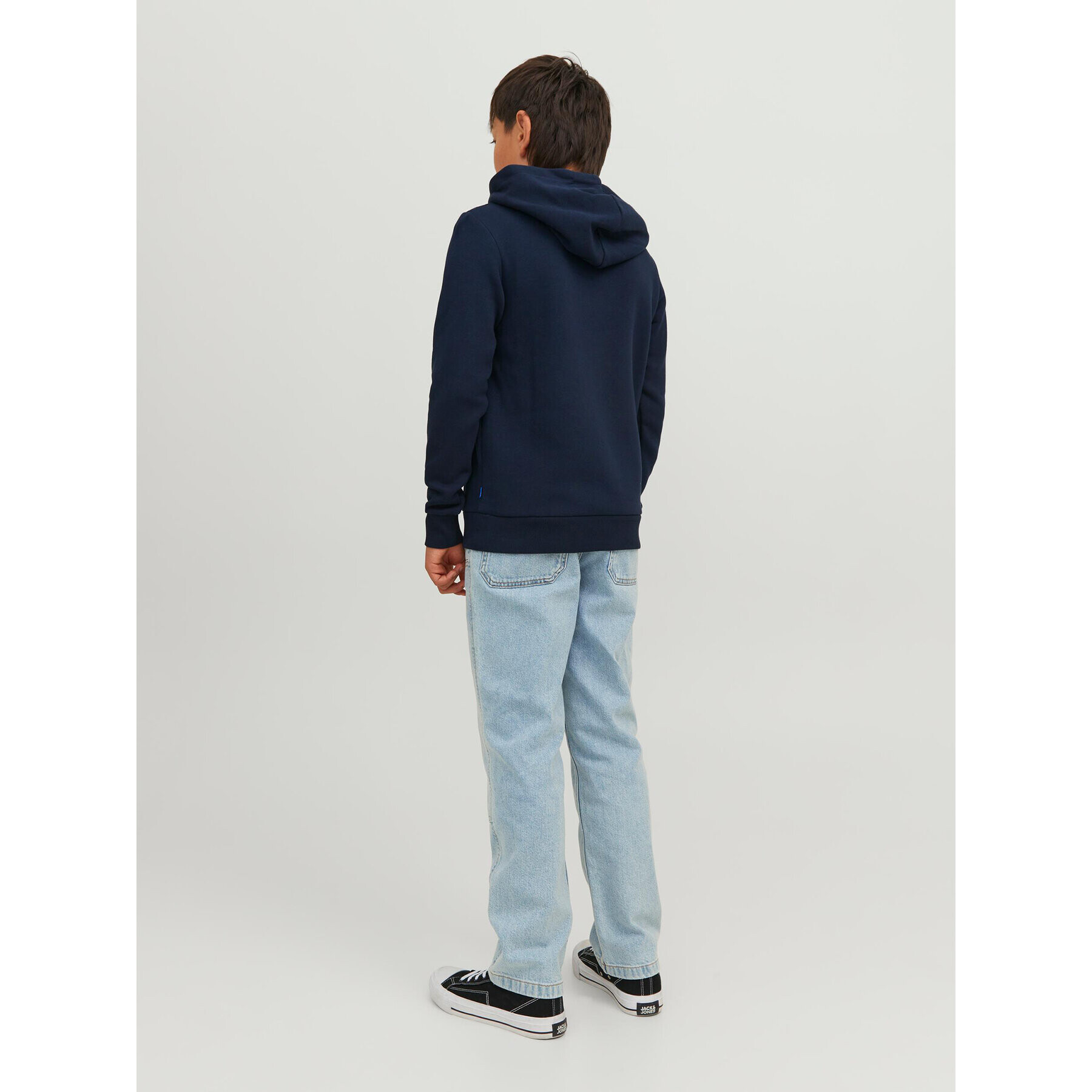 Jack&Jones Junior Суитшърт 12237459 Тъмносин Regular Fit - Pepit.bg