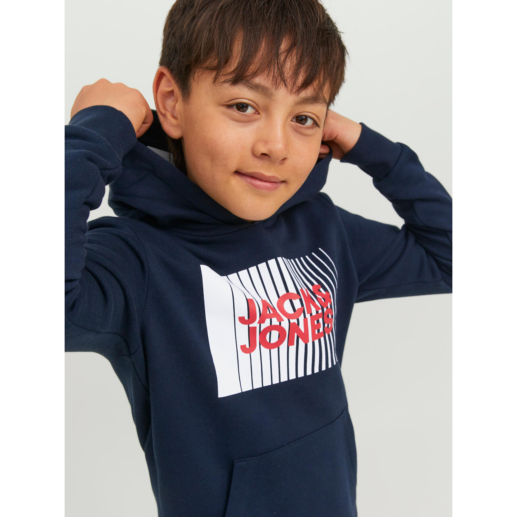 Jack&Jones Junior Суитшърт 12237459 Тъмносин Regular Fit - Pepit.bg