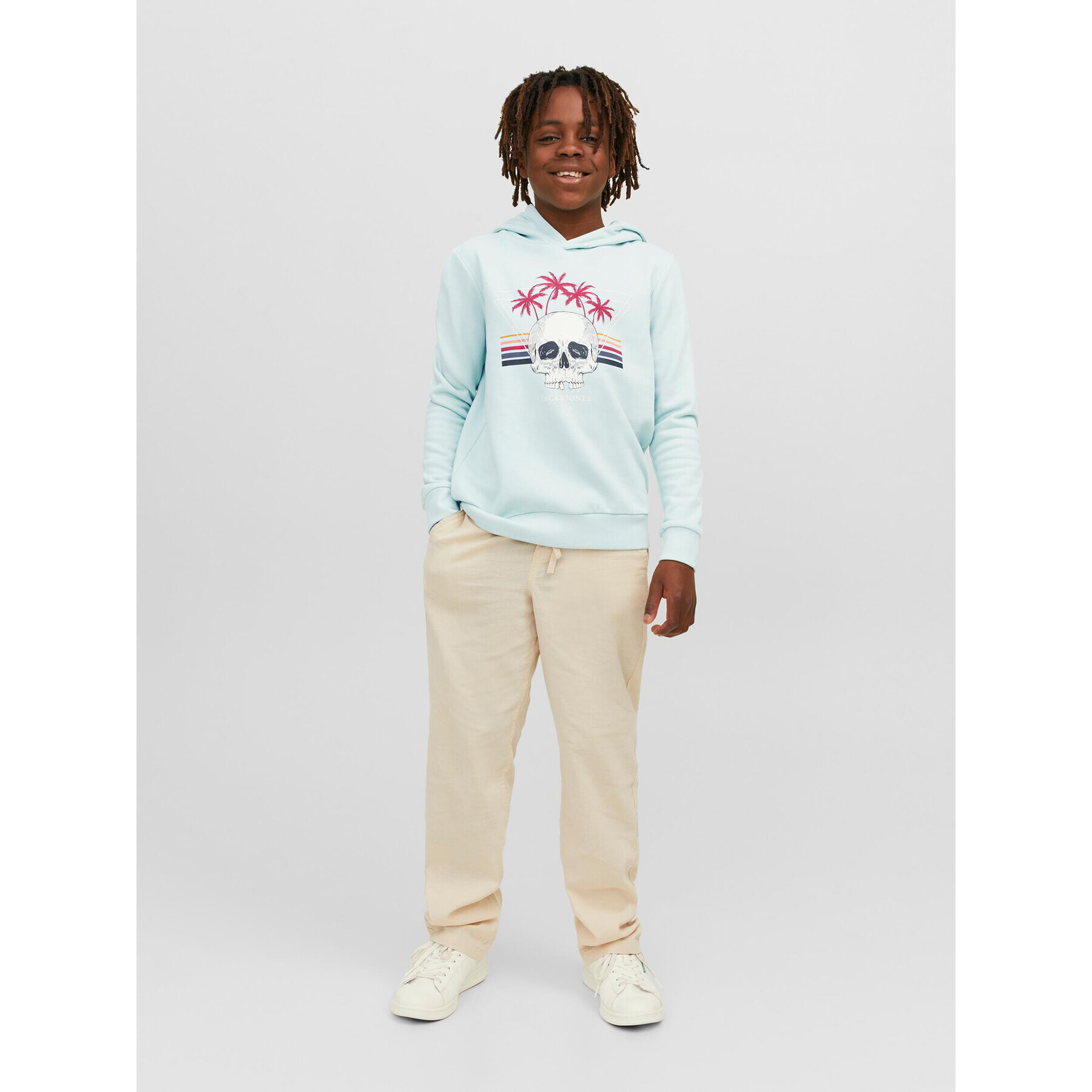 Jack&Jones Junior Суитшърт 12239455 Син Regular Fit - Pepit.bg