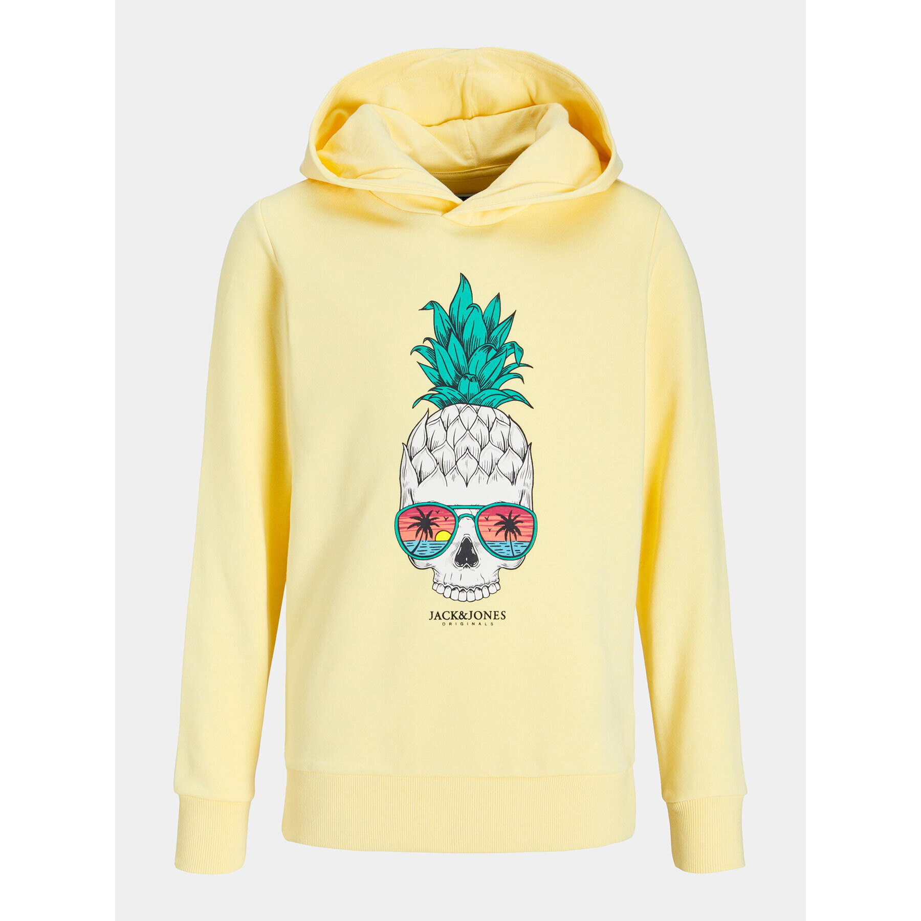 Jack&Jones Junior Суитшърт 12239455 Жълт Regular Fit - Pepit.bg